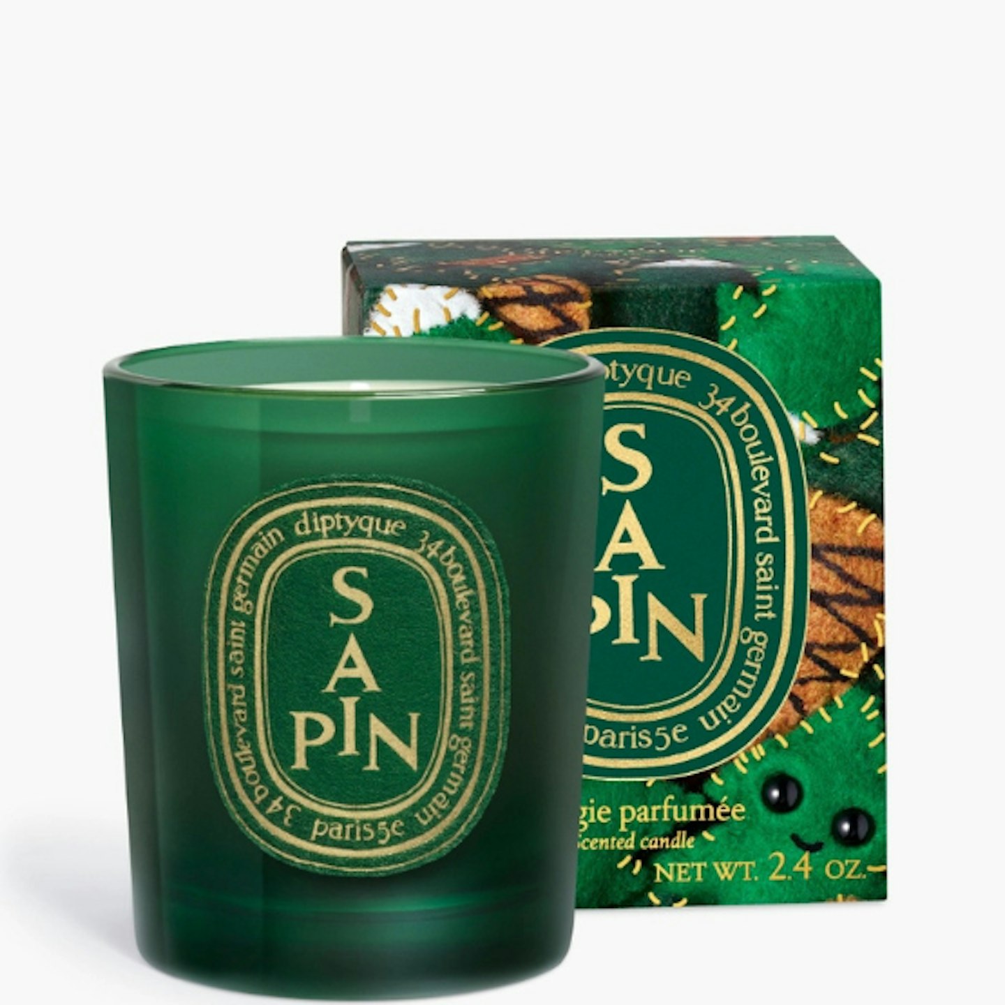 Green Christmas candle from Diptyque
