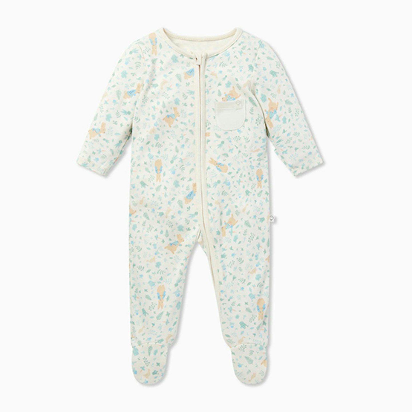 Baby Mori Peter Rabbit Clever Zip Sleepsuit