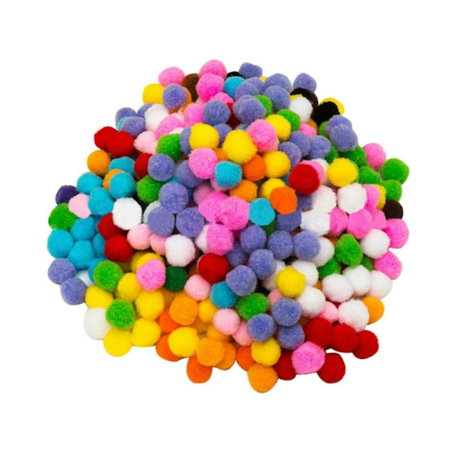 Colourful pom poms