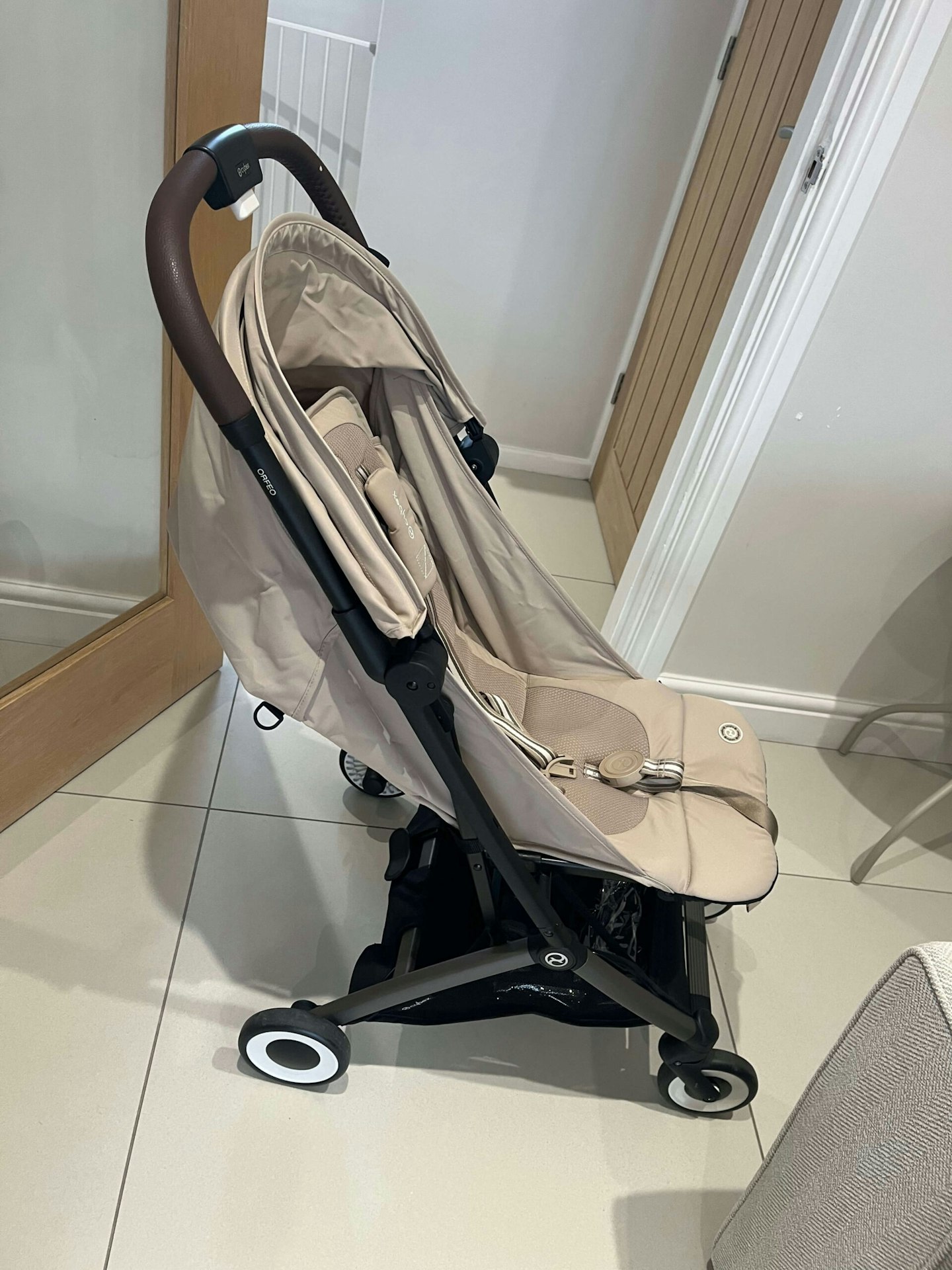 The Cybex Orfeo stroller being tested for Mother&Baby