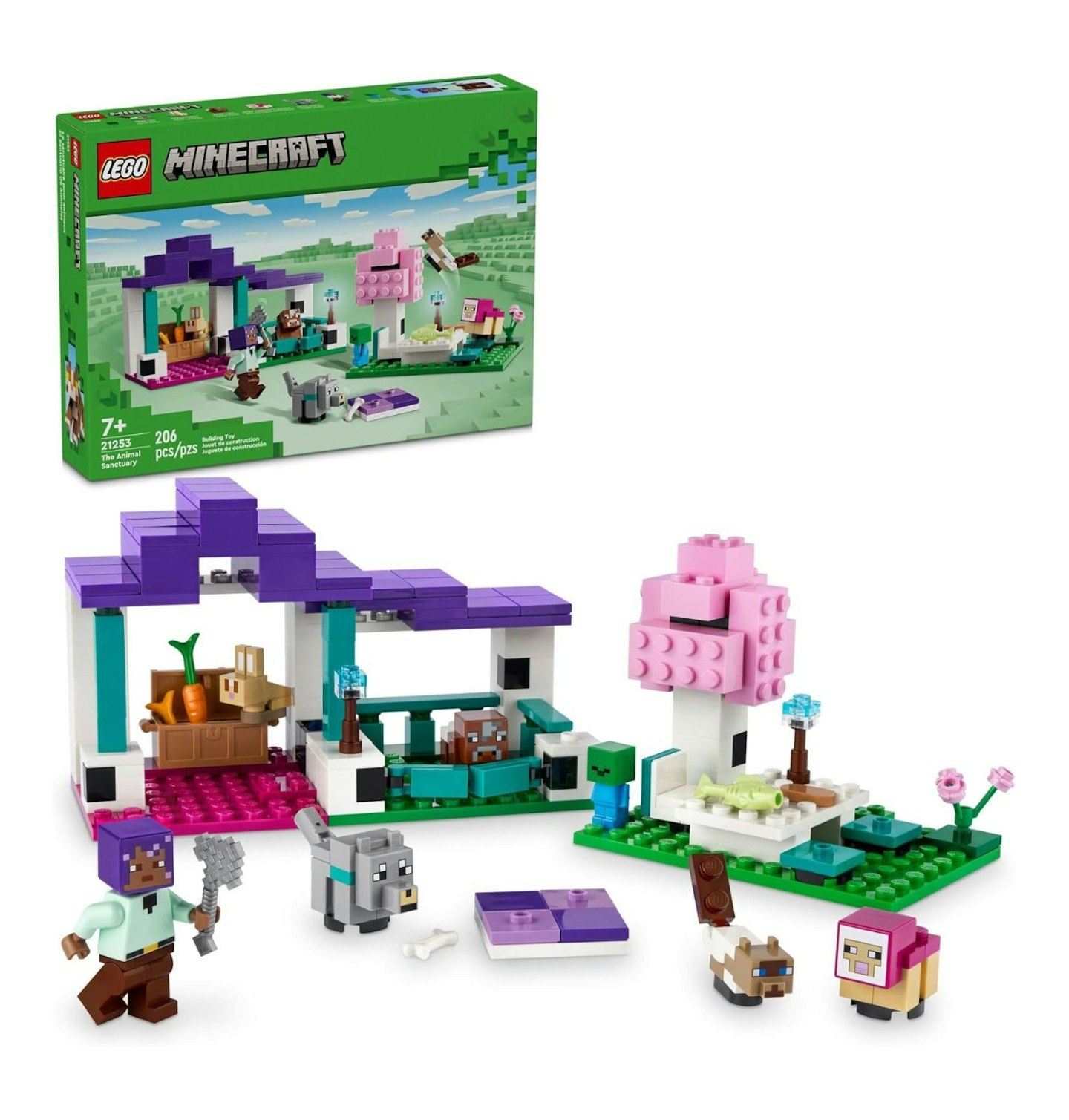 LEGO Minecraft - The Animal Sanctuary Toy with Figures