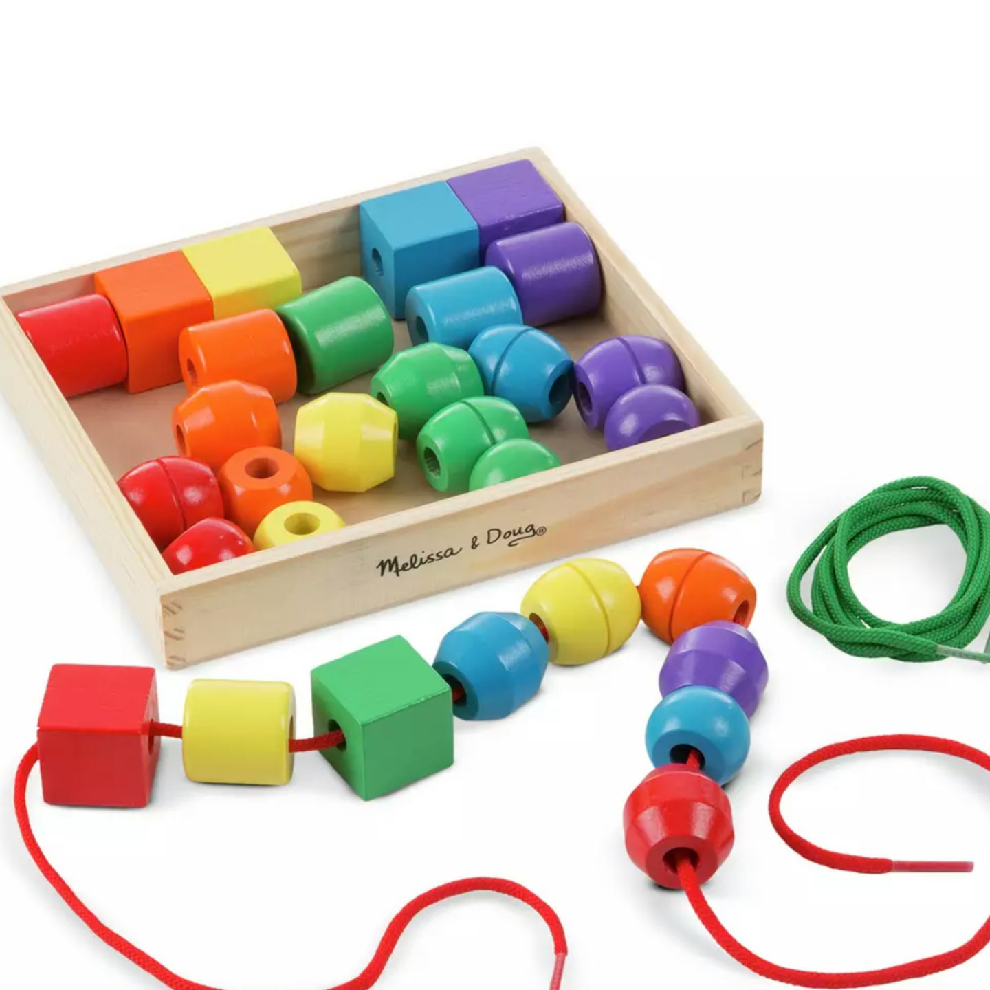Melissa & Doug Primary Lacing Beads