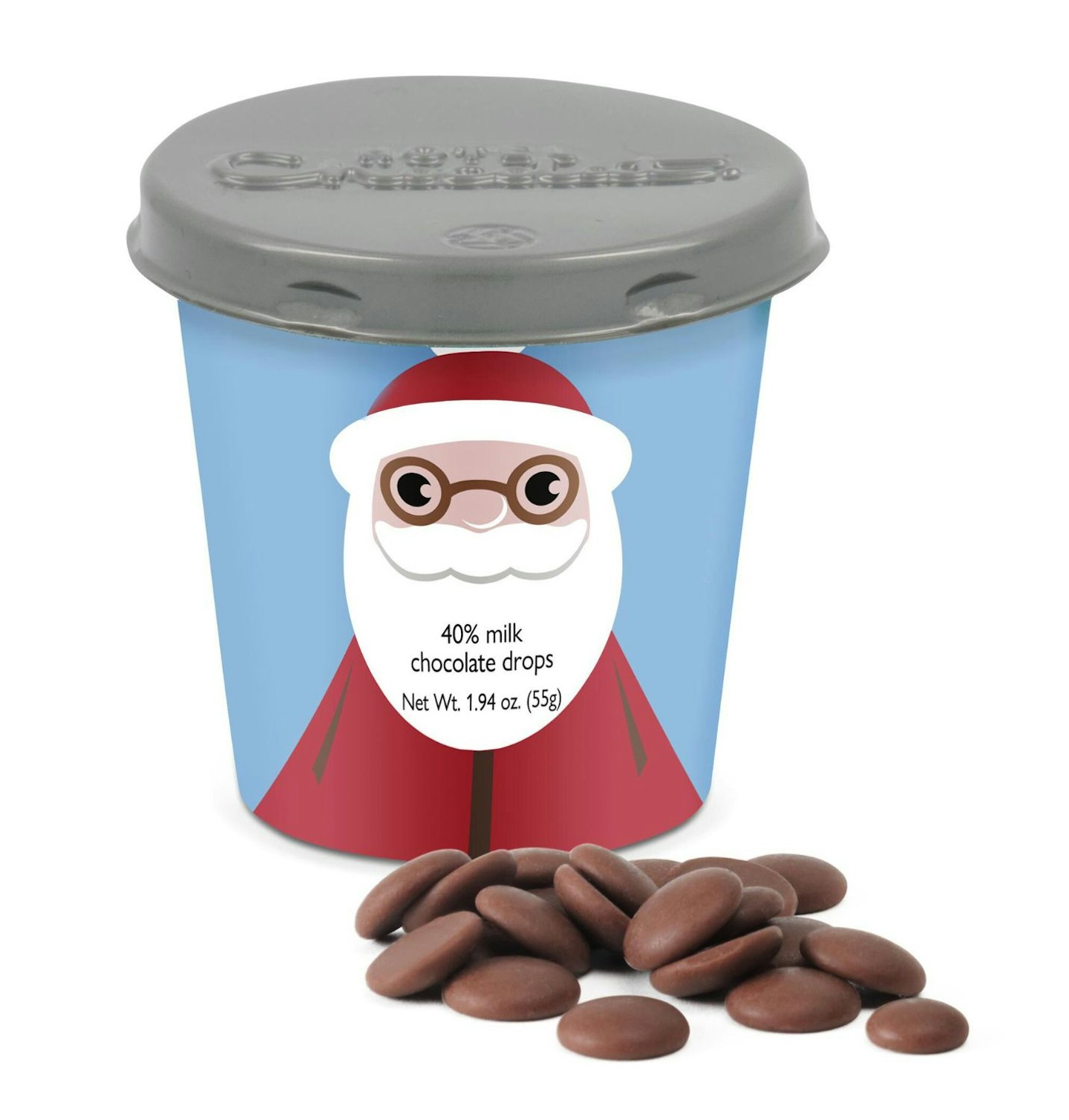 Santa Tiddly Pot - Milk Chocolate