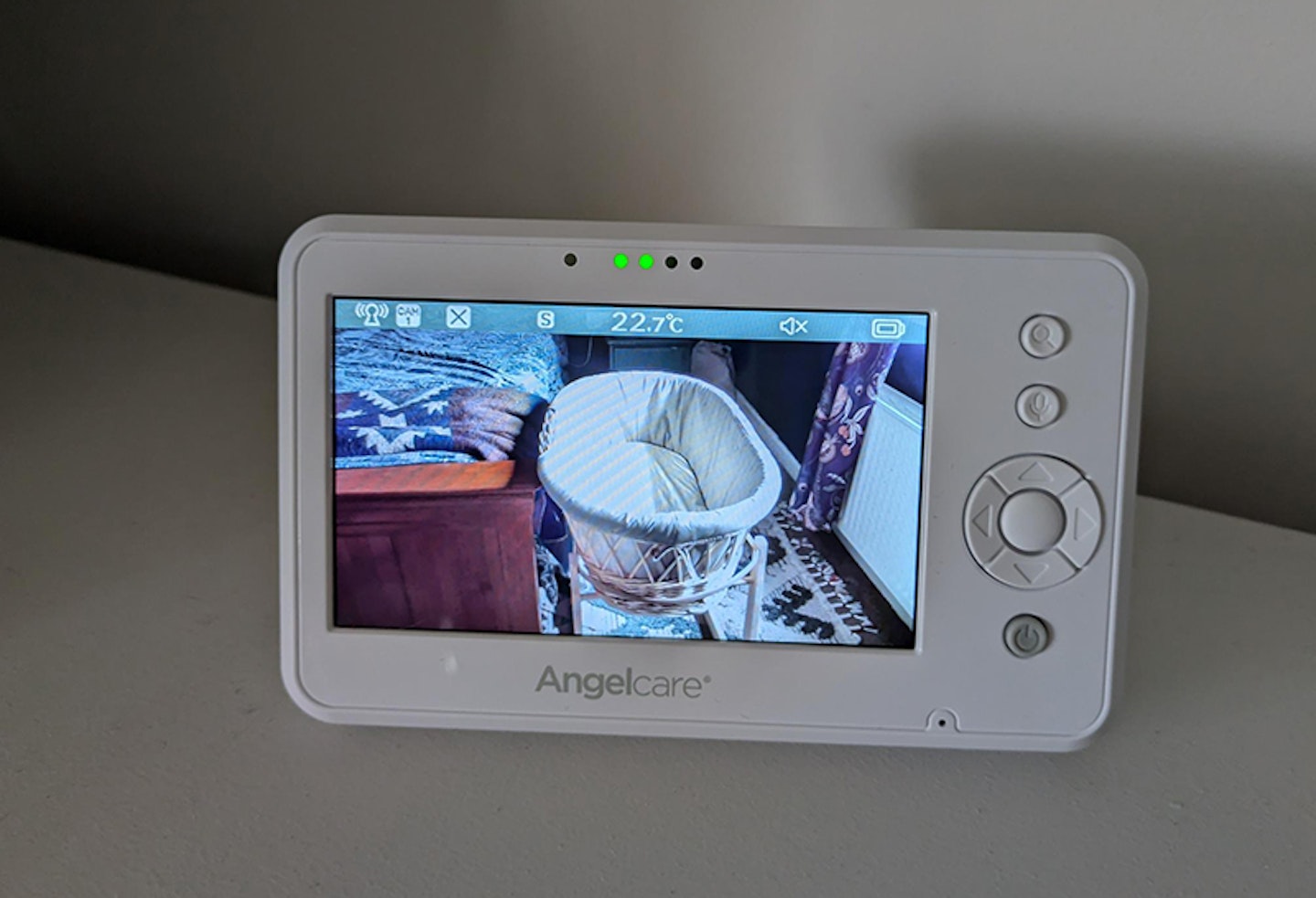 angelcare monitor screen