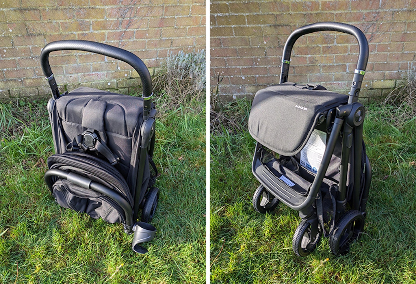 bababing travel stroller folded