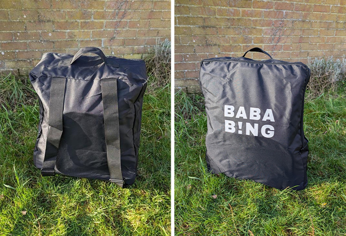 bababing travel stroller in bag