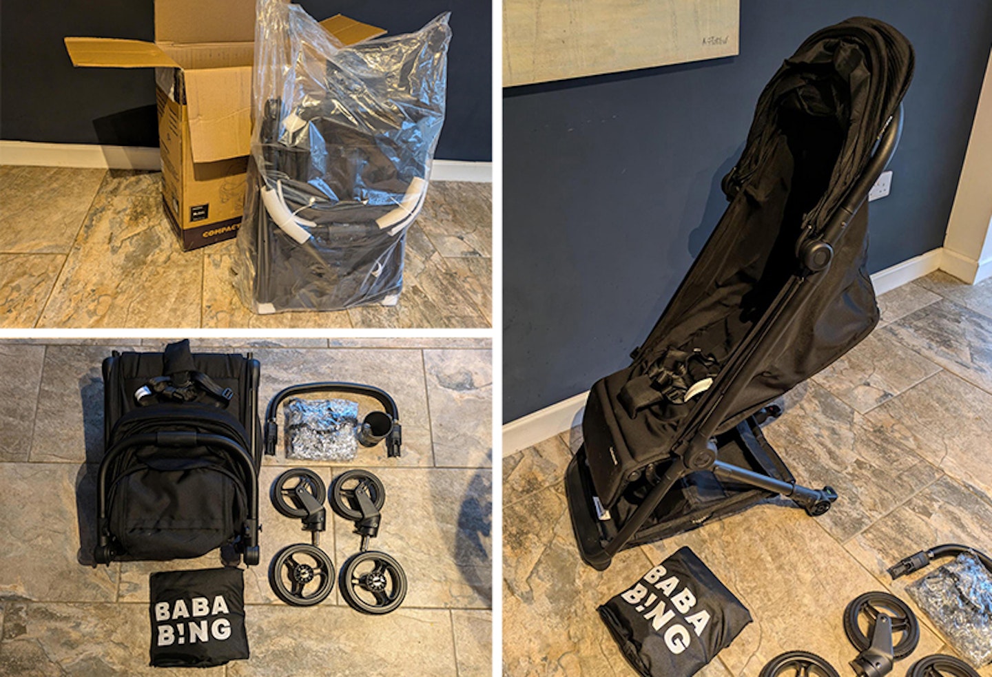 bababing travel stroller unboxing
