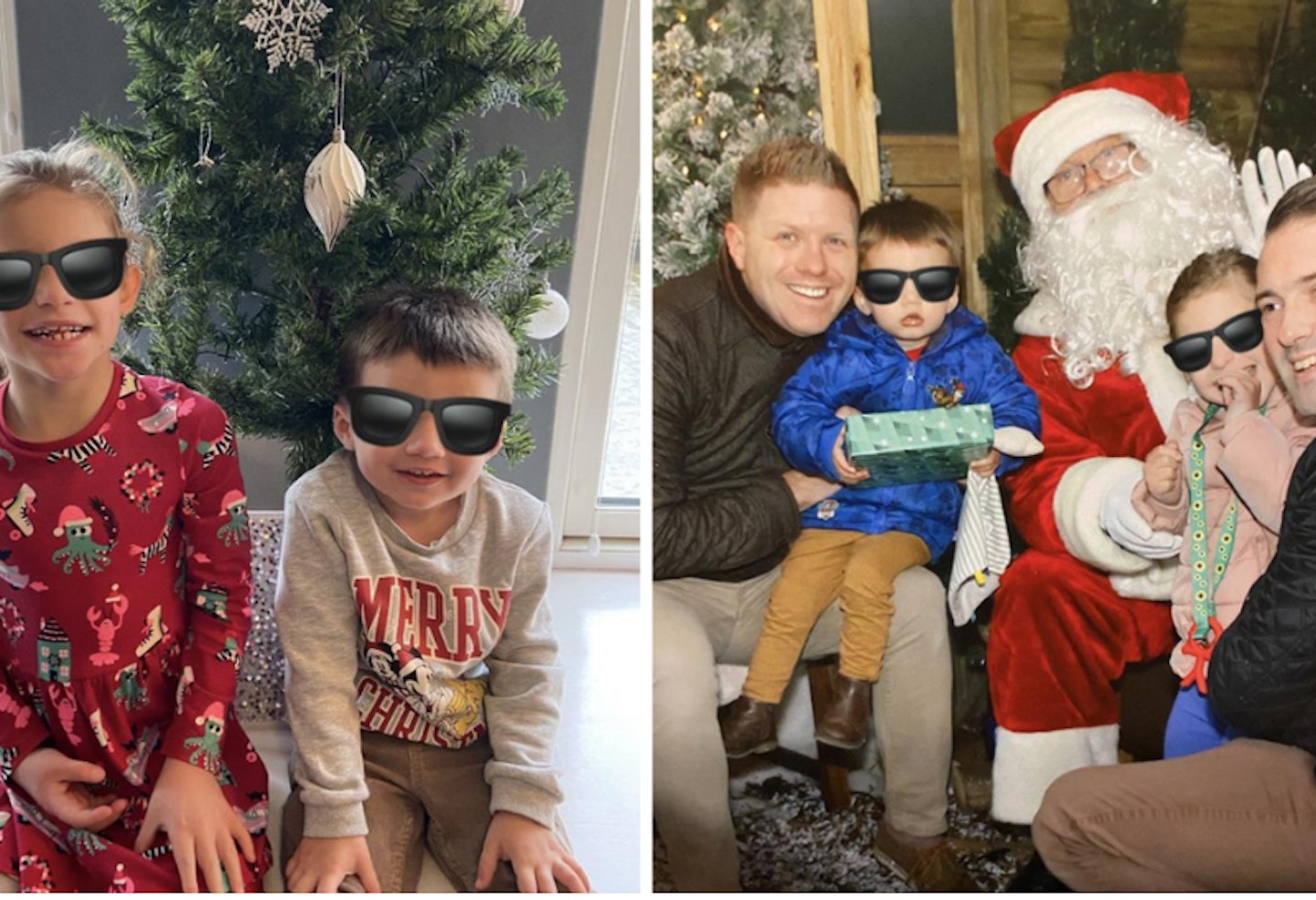 Family enjoying a relaxed, minimalist Christmas