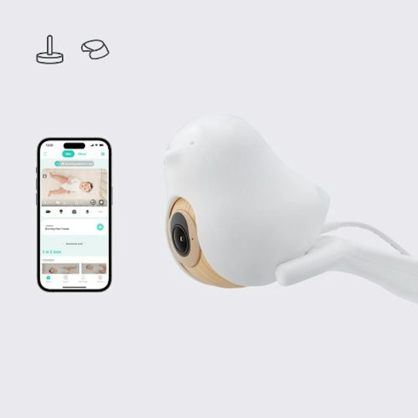 CuboAI Smart Baby Monitor 3 and app