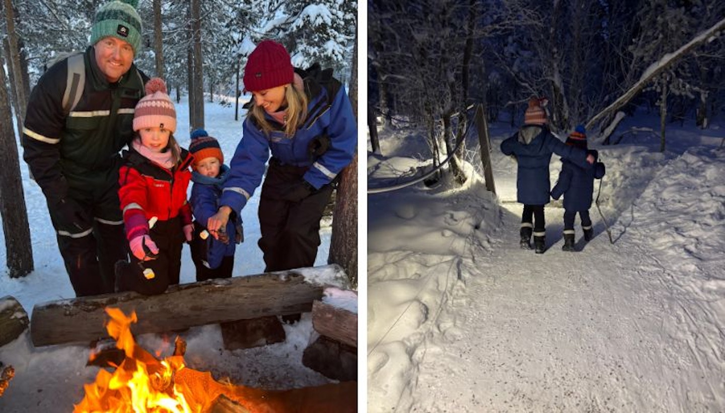 Family enjoying the Lapland experience