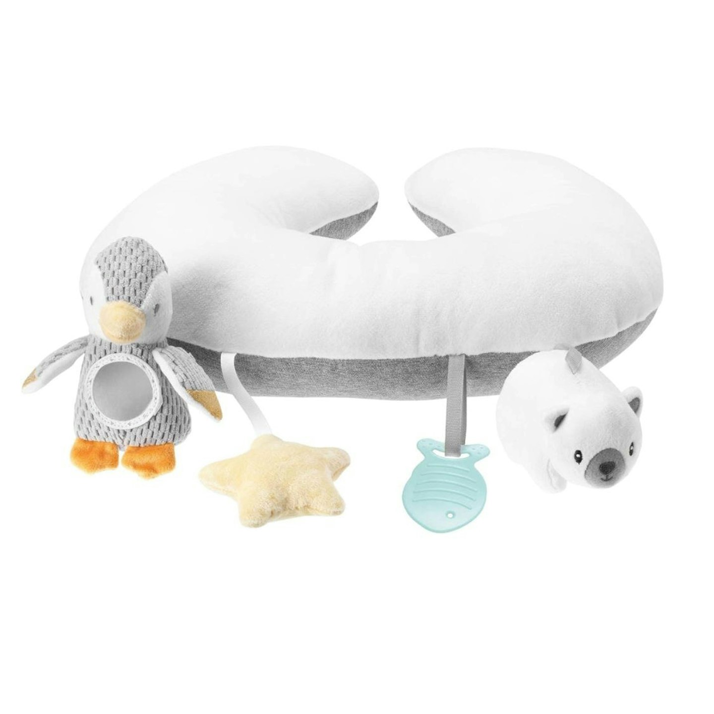 Nuby Penguin Tummy Time Pillow For Babies