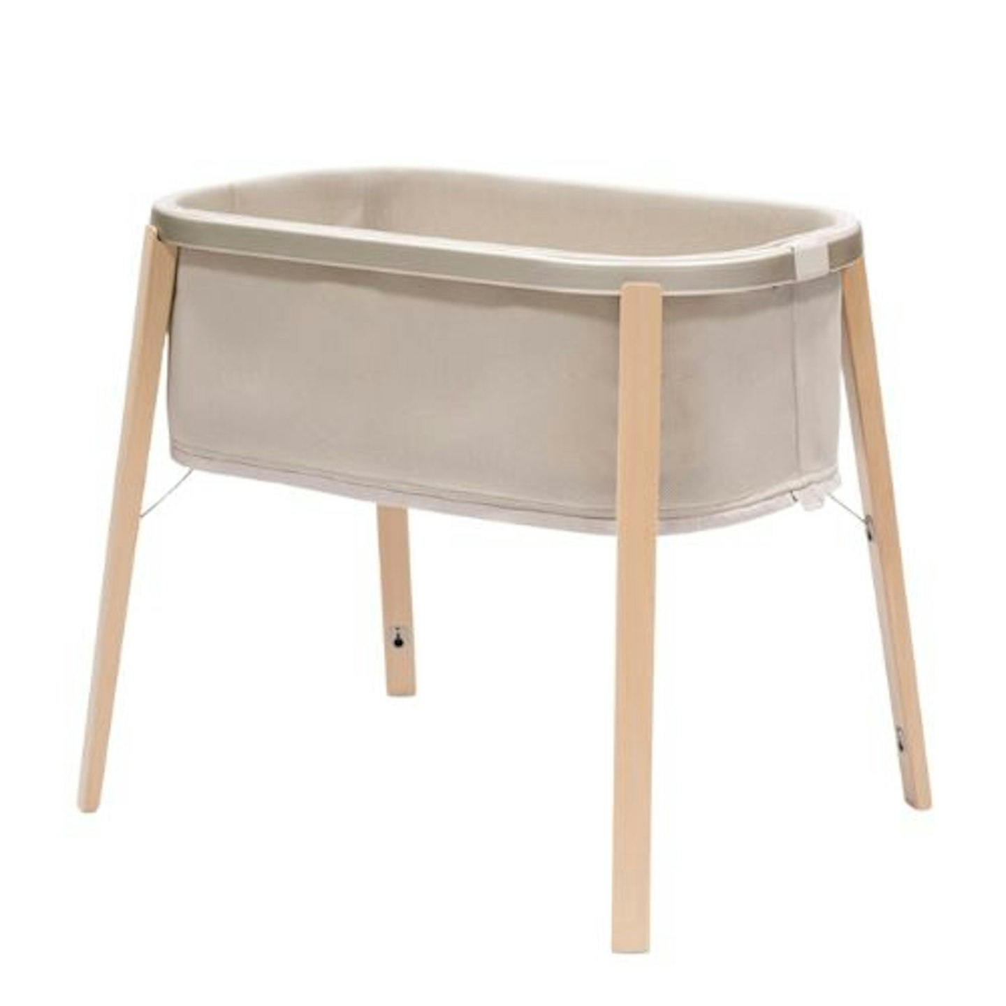 Image of the Stokke Snoozi Crib on a white background