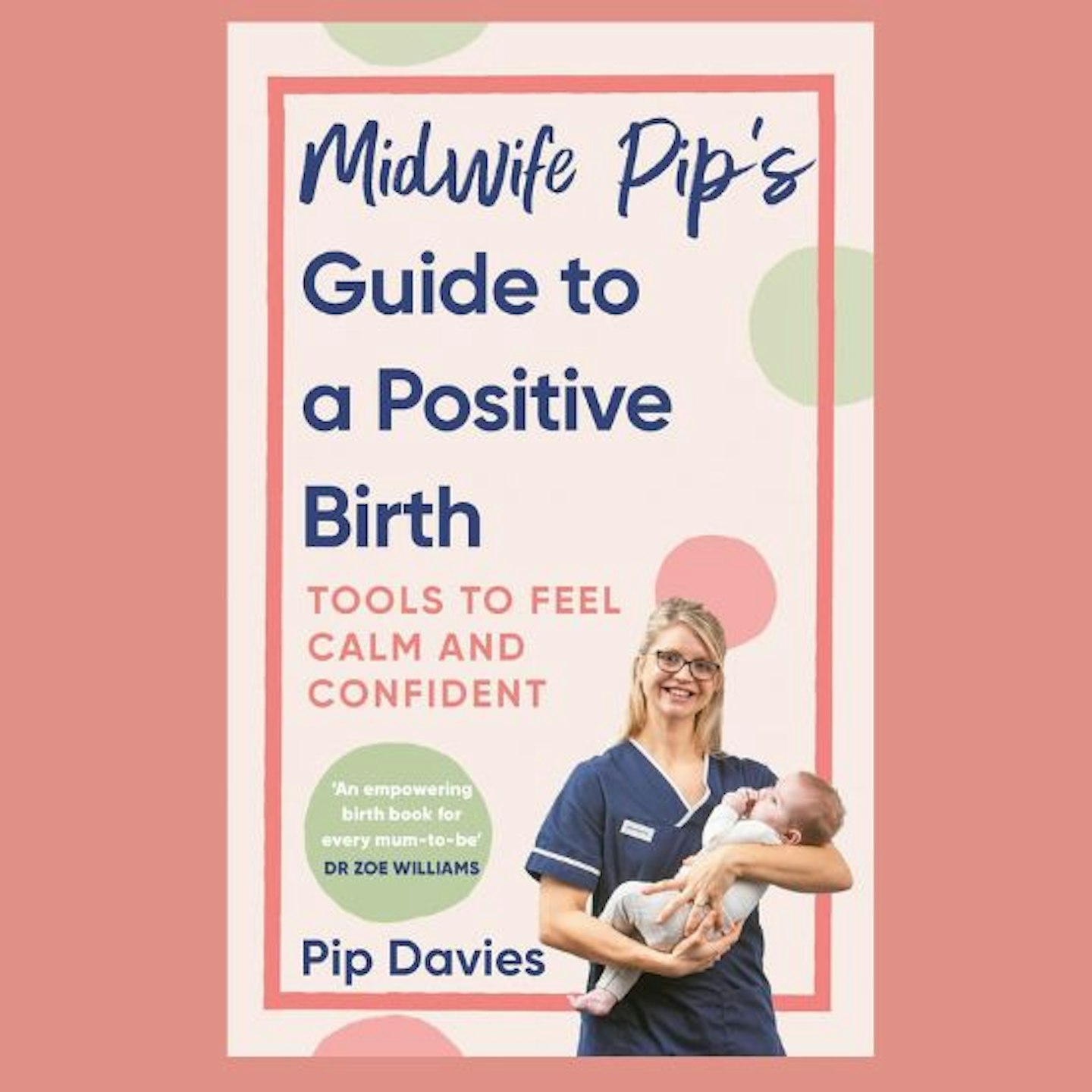 A front cover image of a book called Midwife Pip's Guide to a Positive Birth