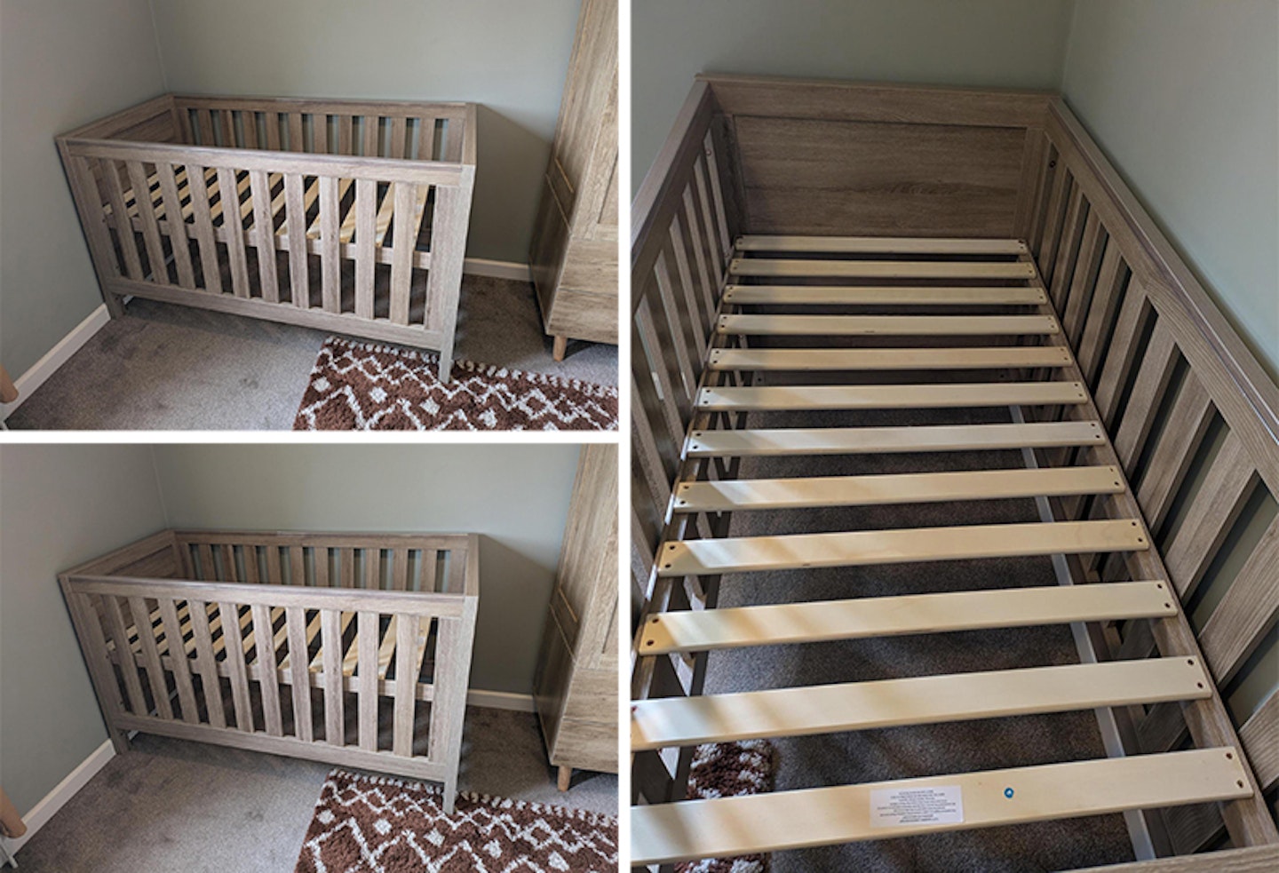 tutti bambini cot bed fully assembled