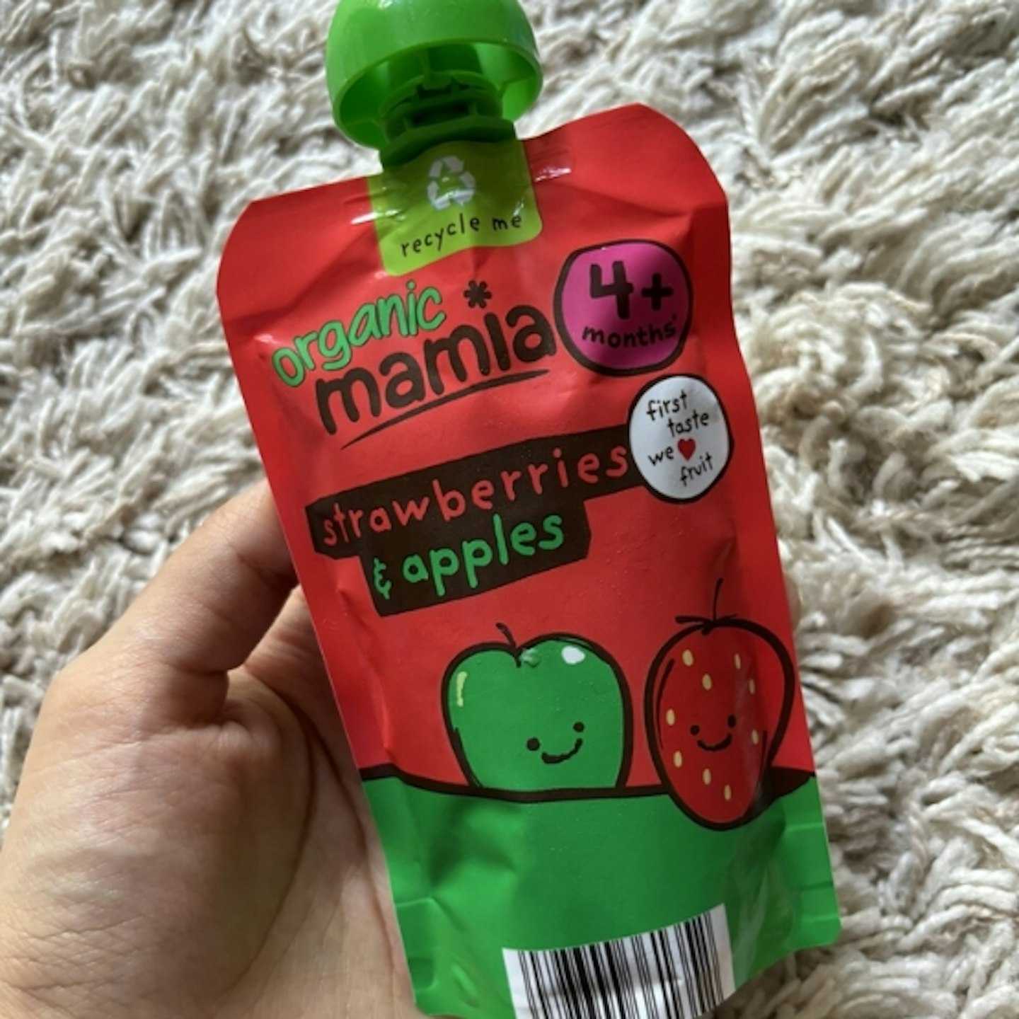 ALDI Mamia Strawberries & Apples Fruit Pouch