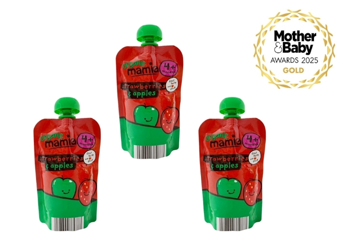 ALDI Mamia Strawberries & Apples Fruit Pouch