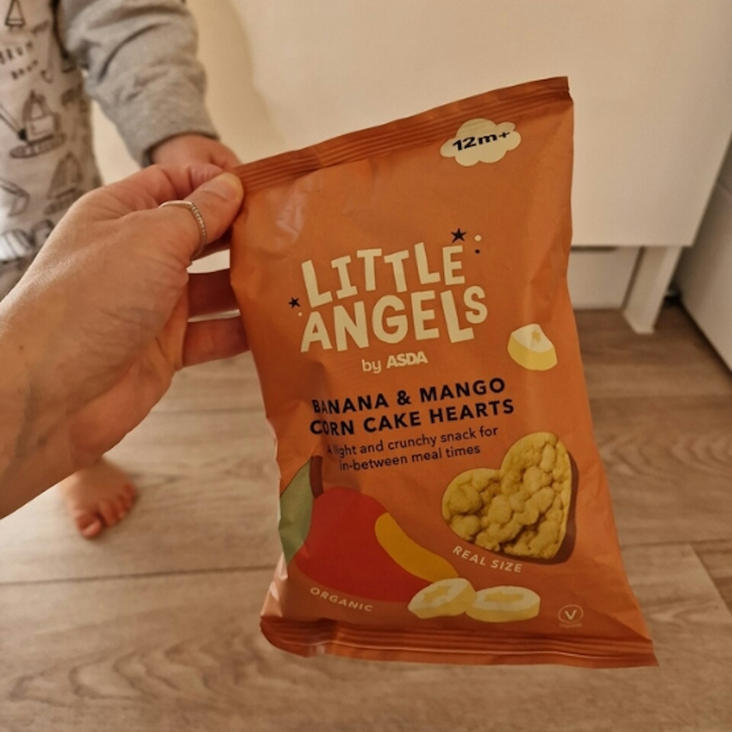 ASDA Little Angels Banana & Mango Corn Cake Hearts