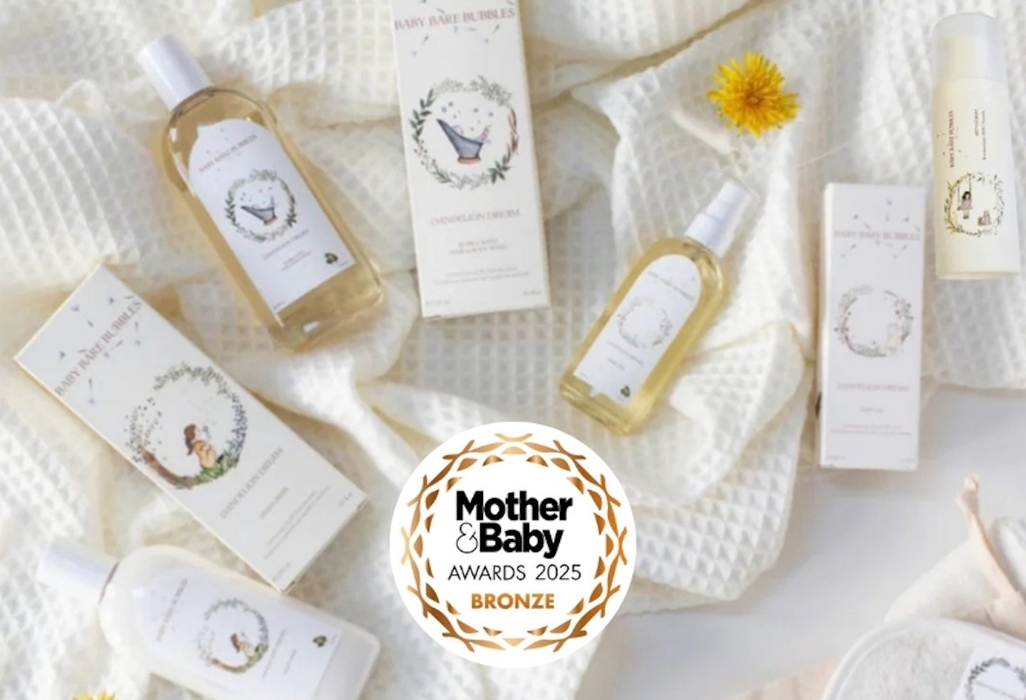 Baby Bare Bubbles Beautiful Baby Luxury Gift Set with 2025 MAB award rosette
