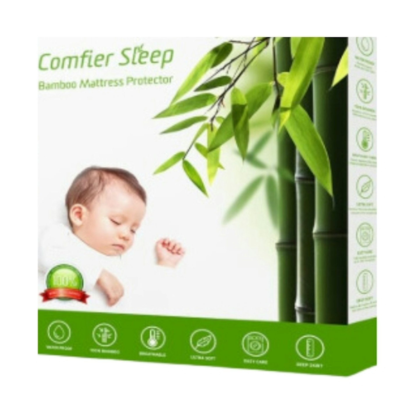 Comfier Sleep Bamboo Crib Mattress Protector