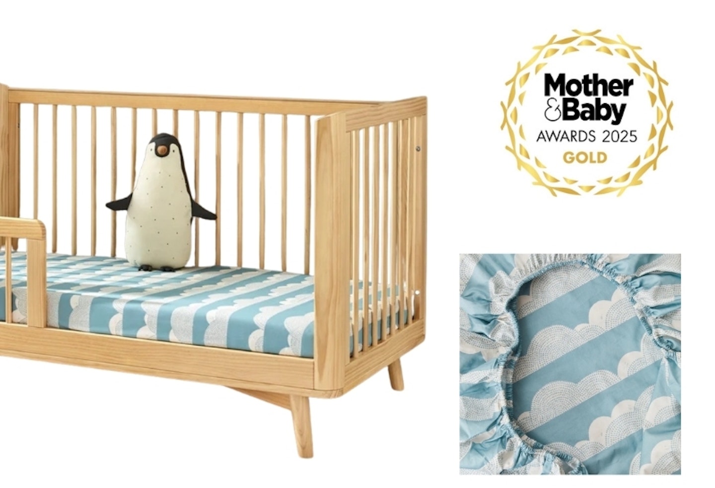 Kabode Rolling Cloud Organic Cotton Fitted Sheet