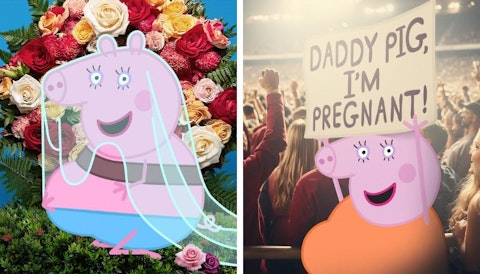 Pig’ news: mummy pig is pregnant and expecting again!