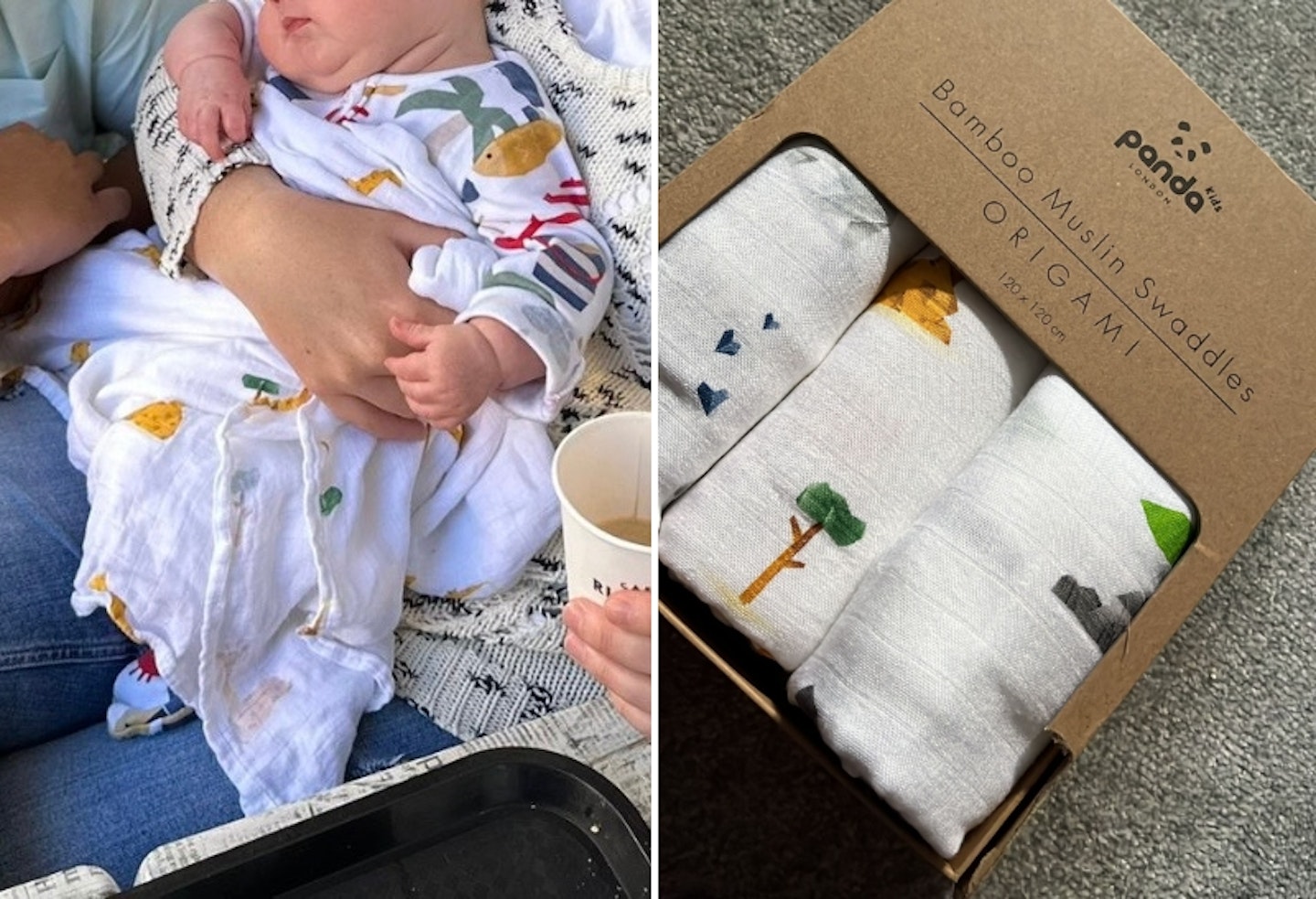 Panda Kids Bamboo Muslins