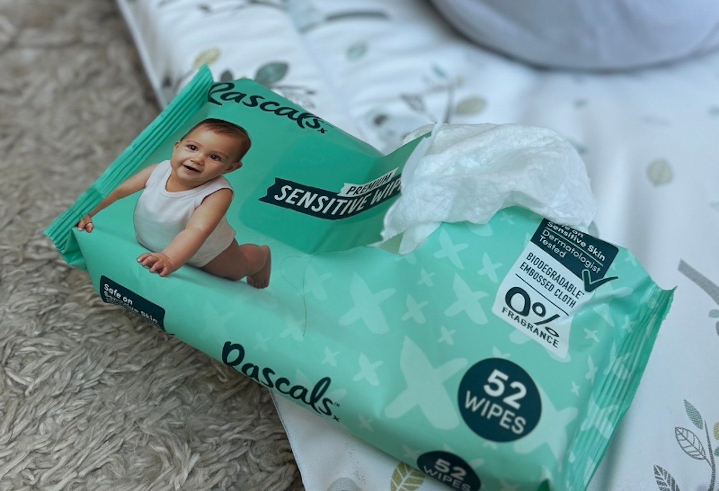 Rascals Premium Biodegradable Sensitive Wipes