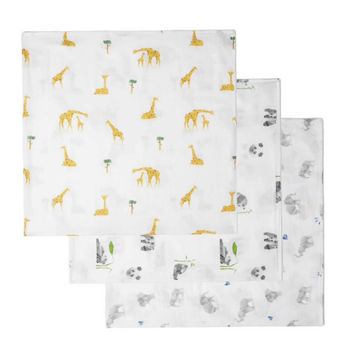 Panda Kids Bamboo Muslins