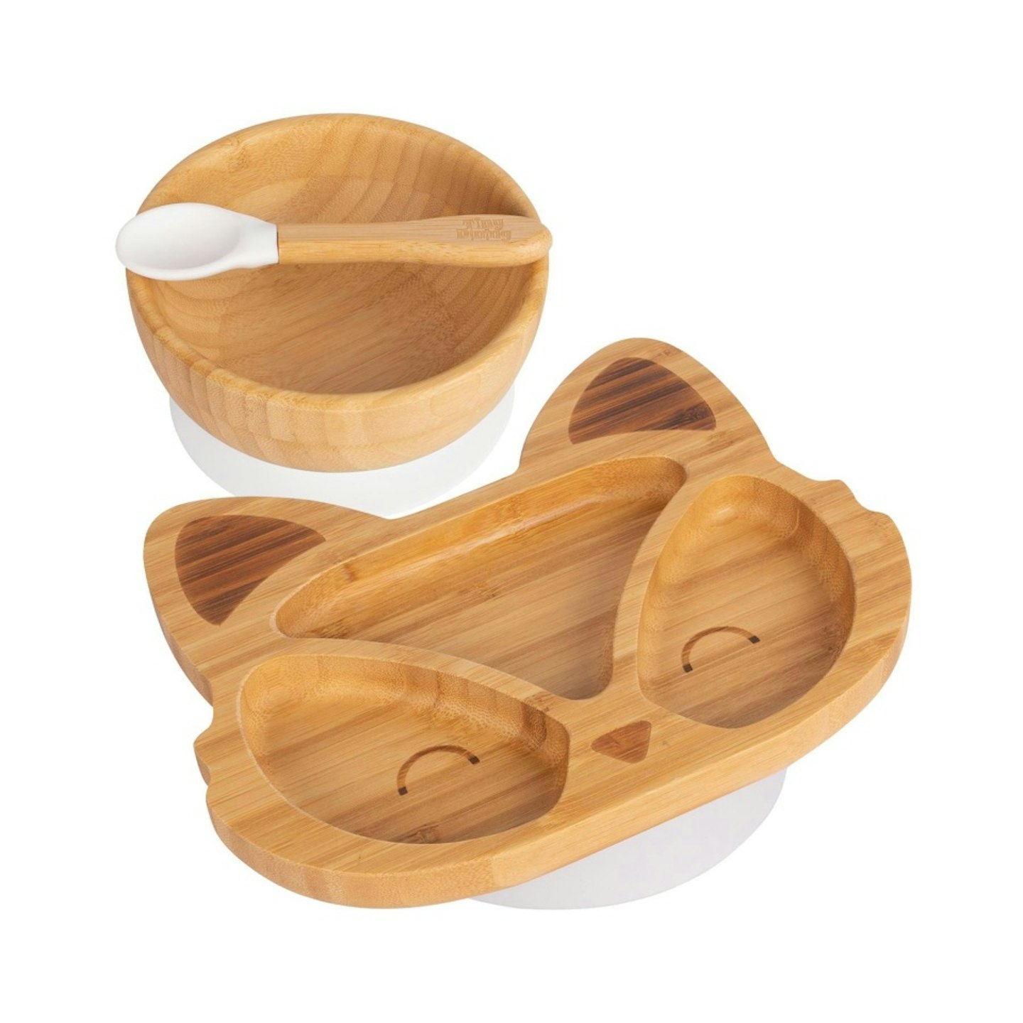 Tiny Dining Children's Bamboo Suction Fox Dinner Set