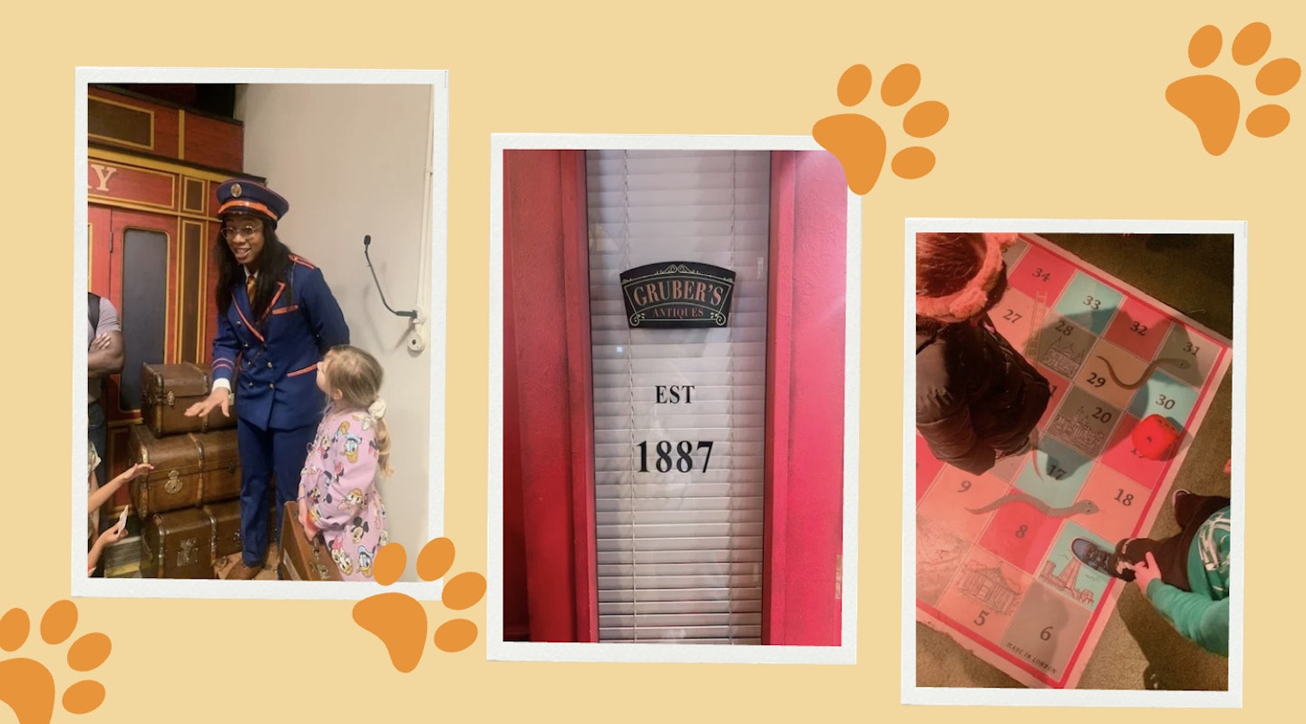 collage of pictures from the paddington bear experience london review