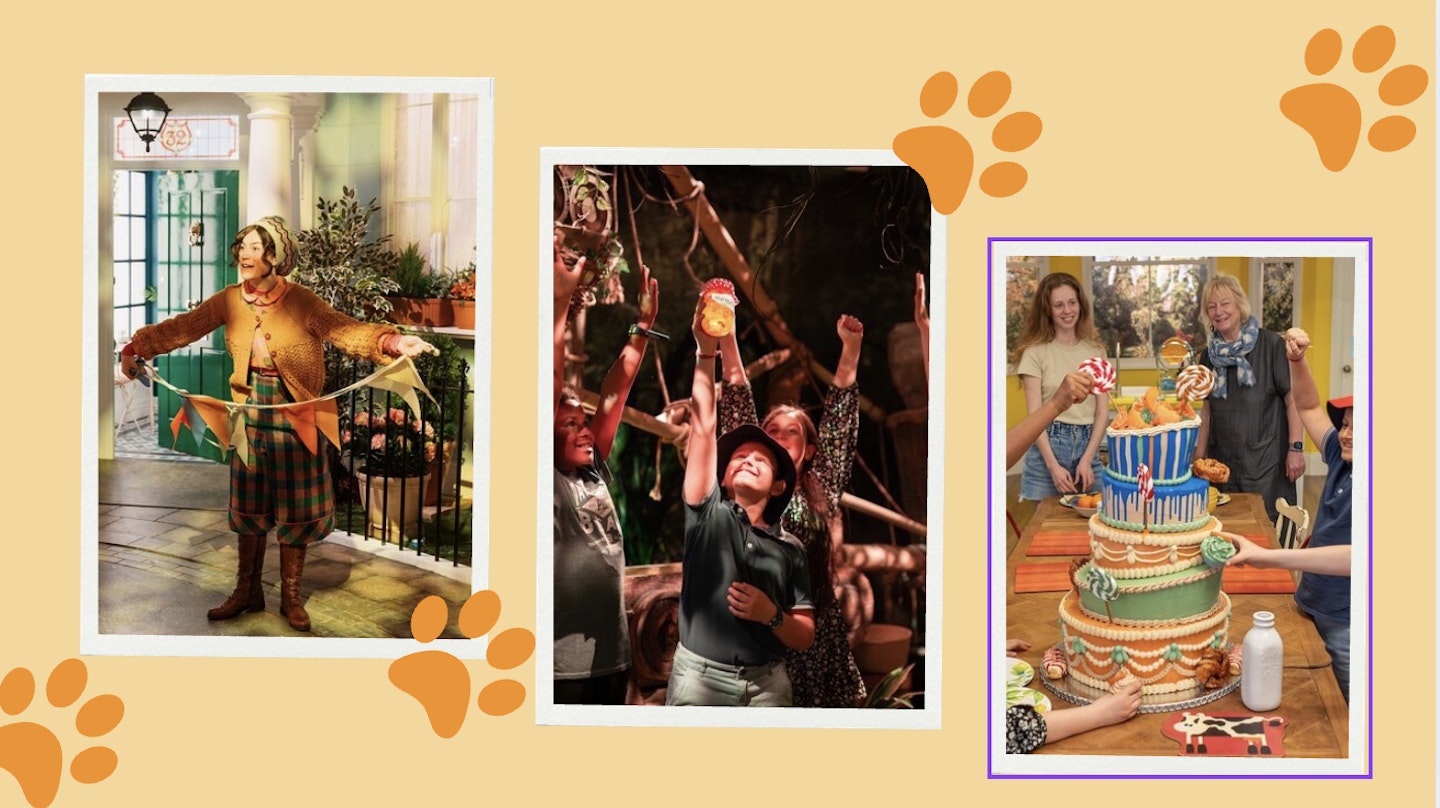 collage of pictures from the paddington bear experience london review