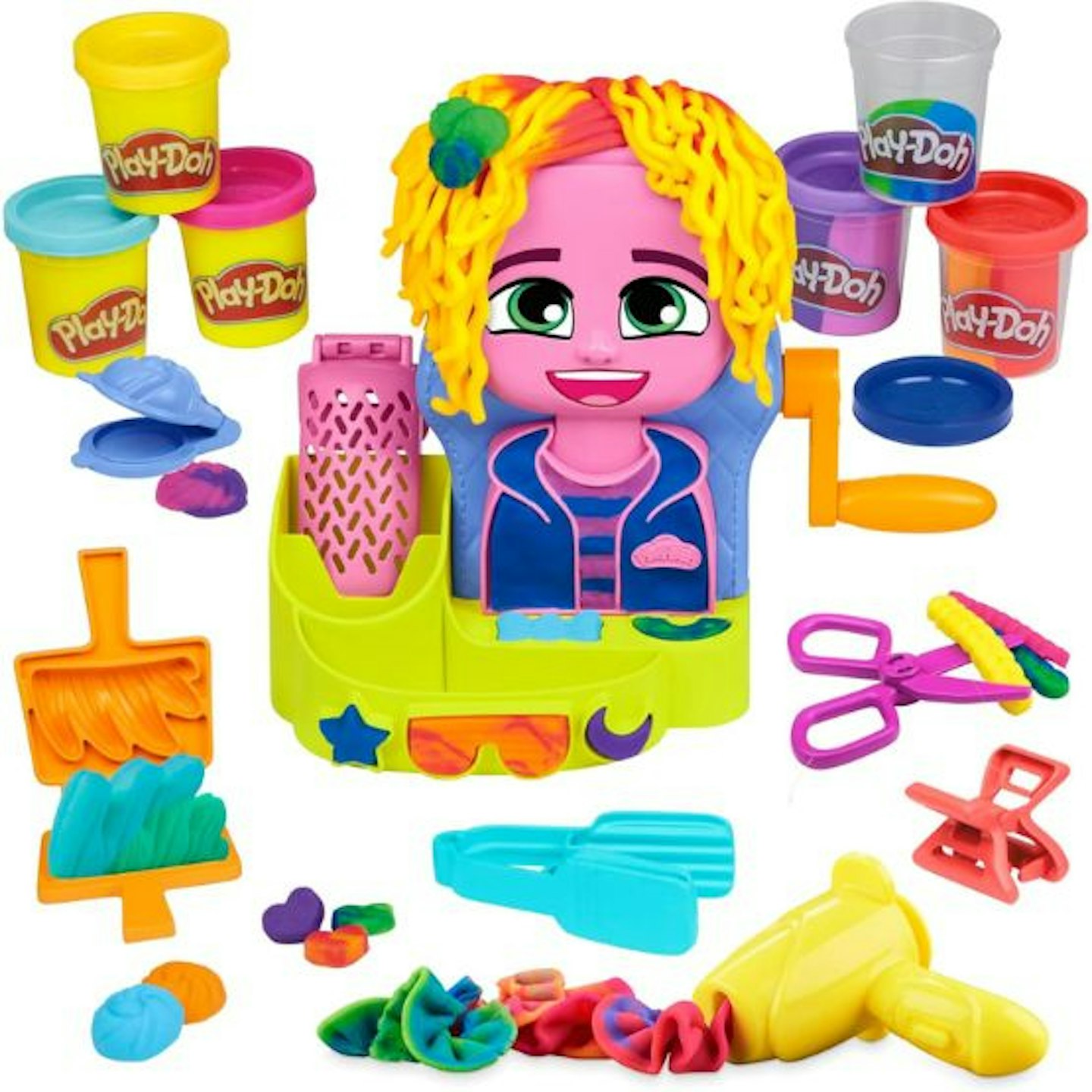 Play-Doh Hair Stylin' Salon Playset with 6 Cans