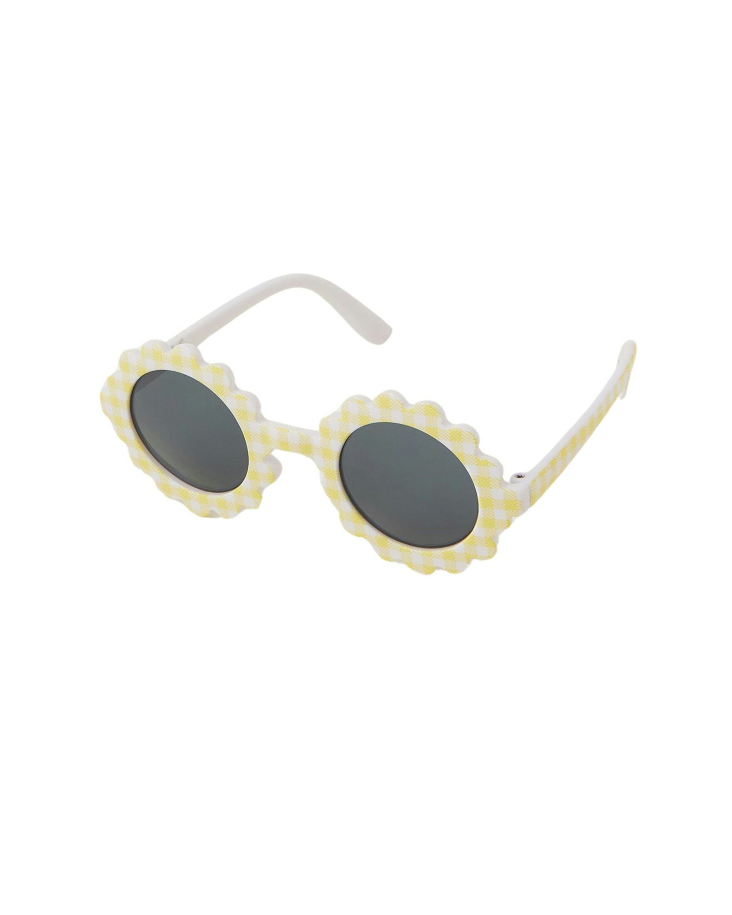 Baby gingham flower sunglasses