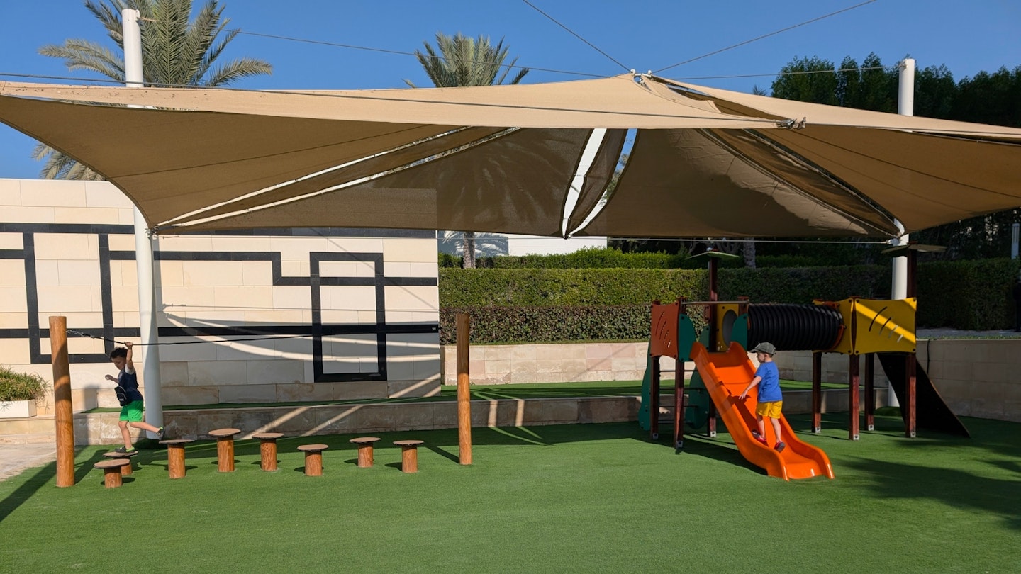Children playing in the park at the Fairmont Bab Al Bahr