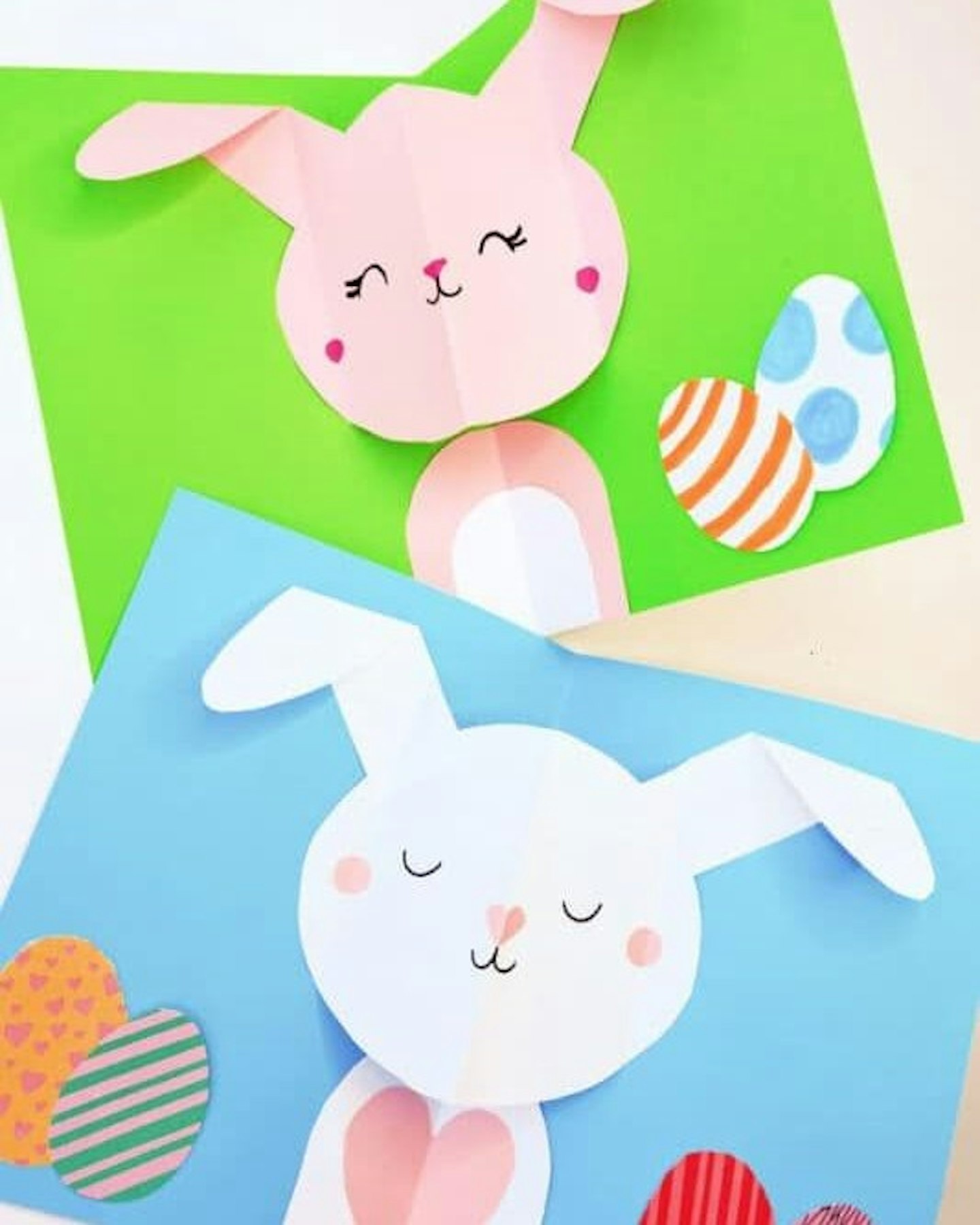 Easter crafts for kids Pop-up bunny Easter card