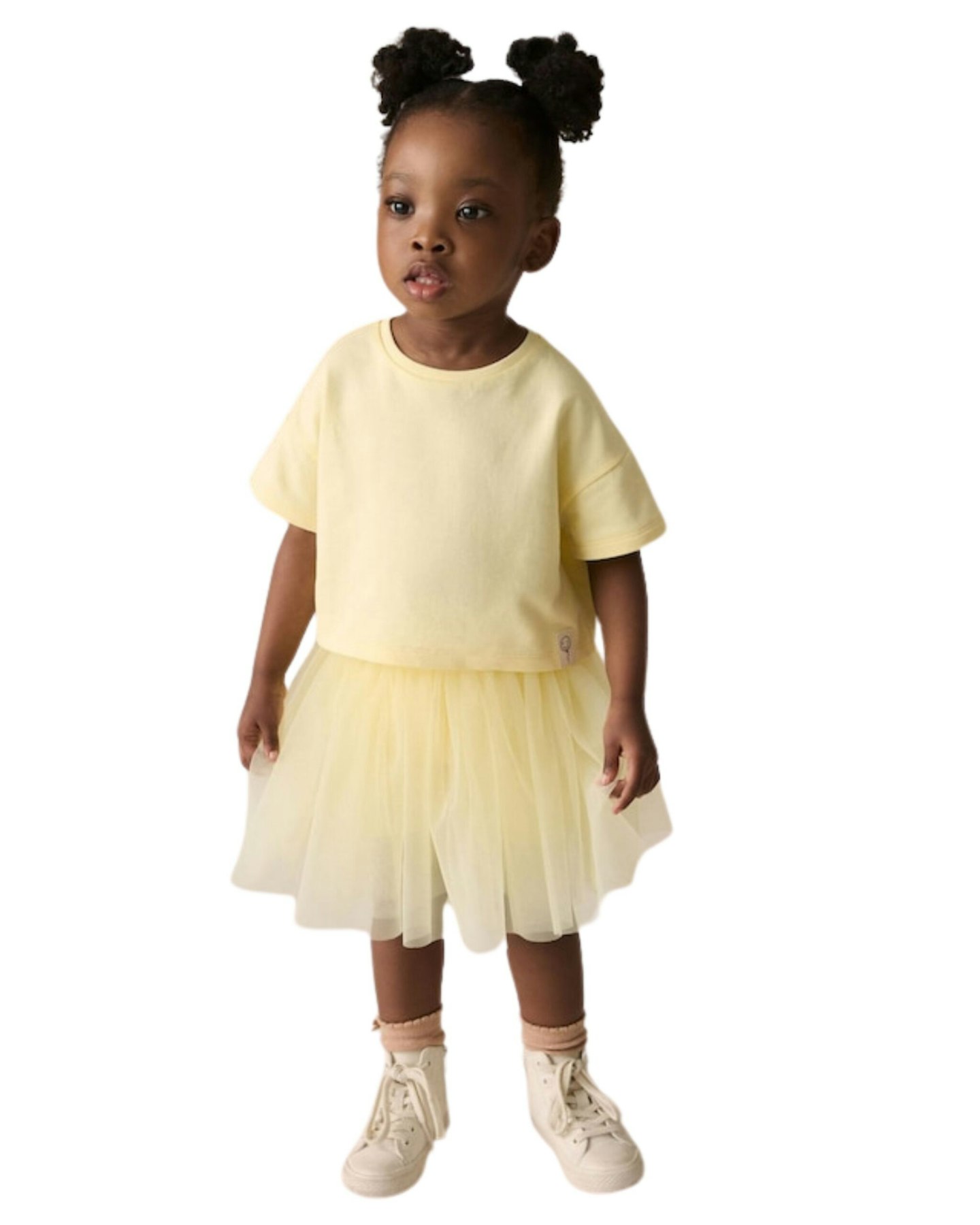 Yellow T-Shirt and Skirt Set (3mths–7yrs)