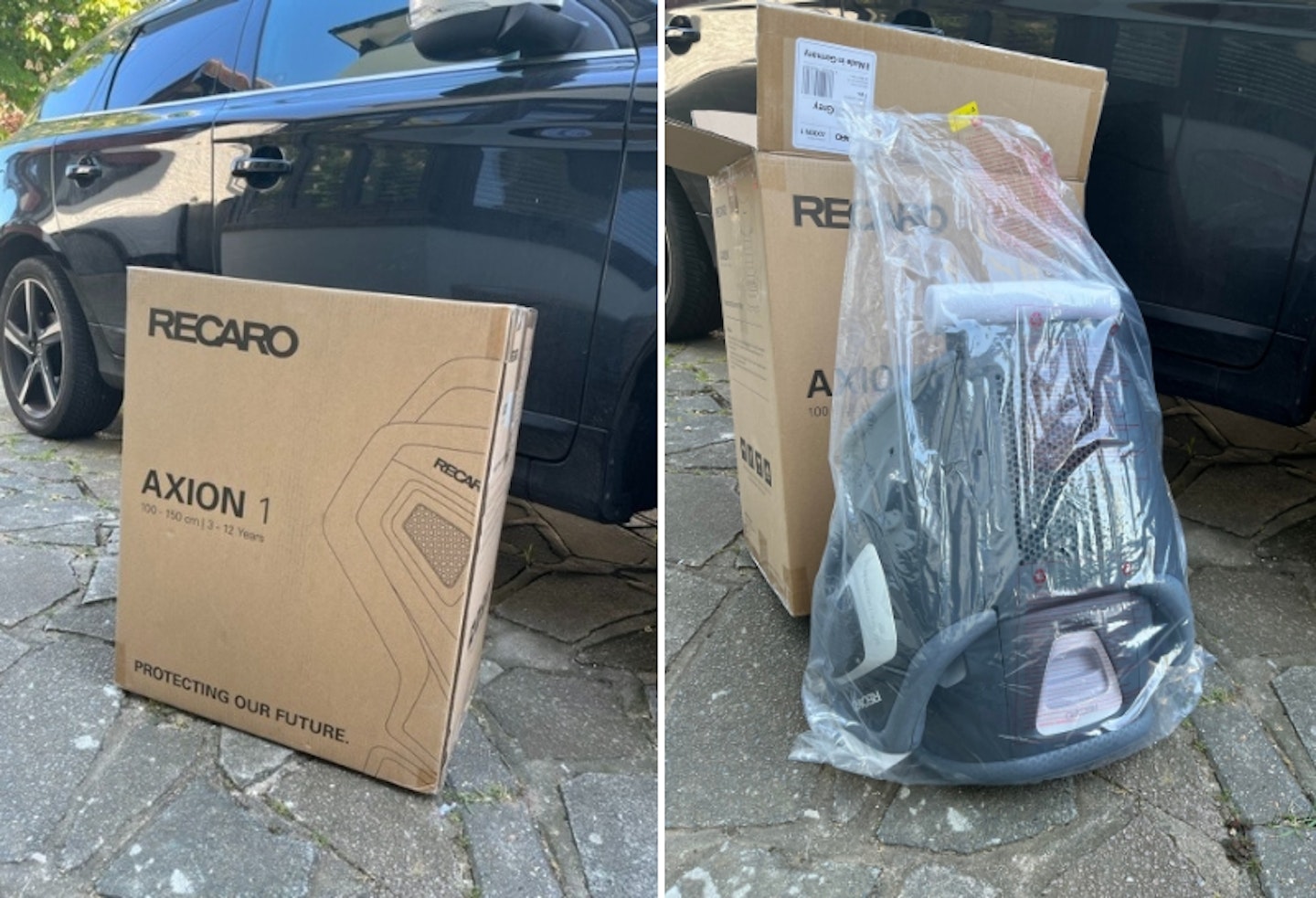 RECARO Axion 1 packaging