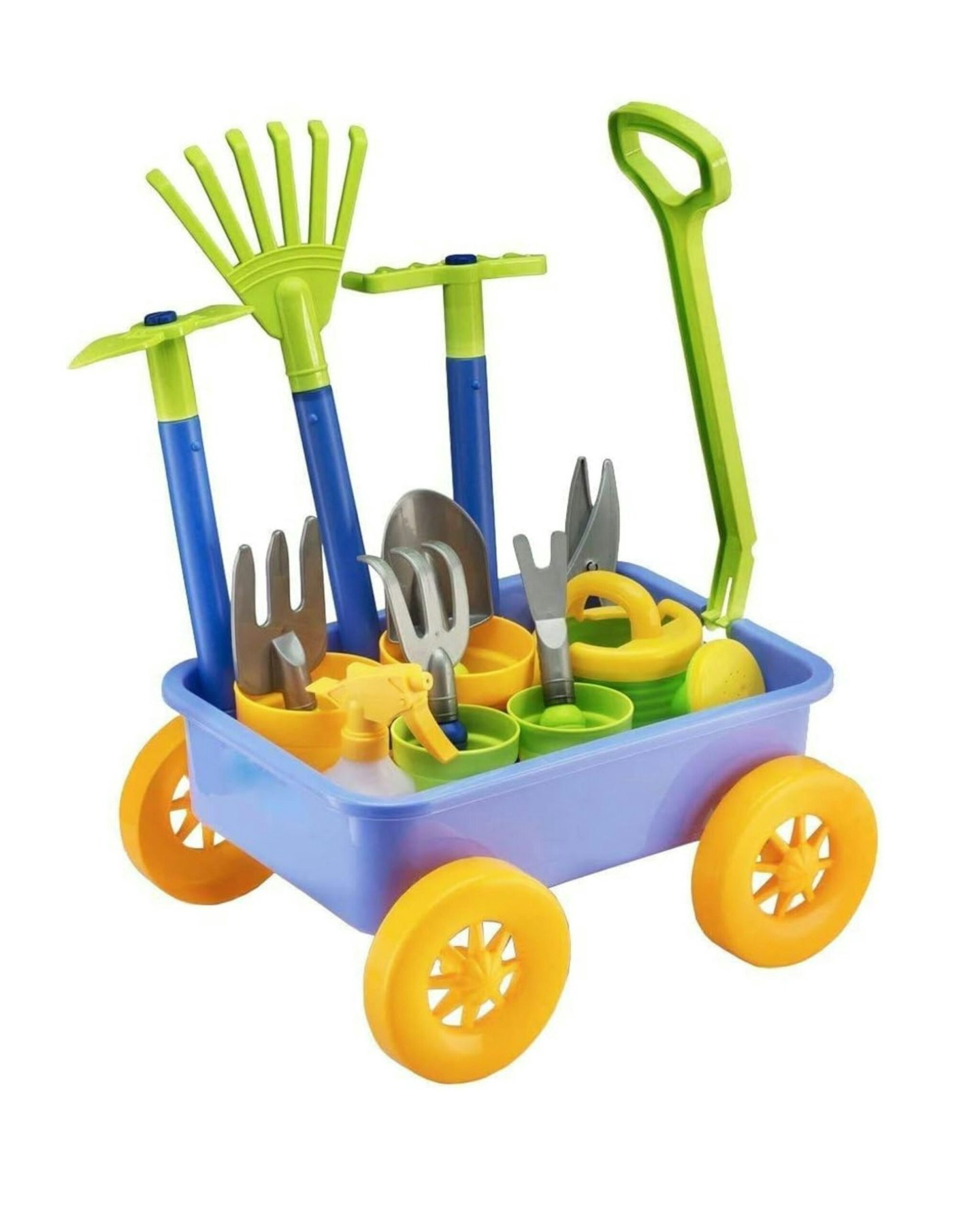 Delex Pull along Kids Wagon Wheelbarrow and Gardening