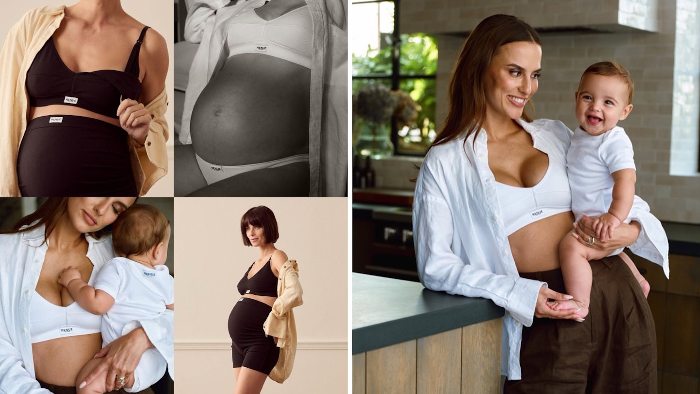 Lucy Watson launched her sustainable clothing range Renue the Label when pregnant with her one year old son Willoughby.