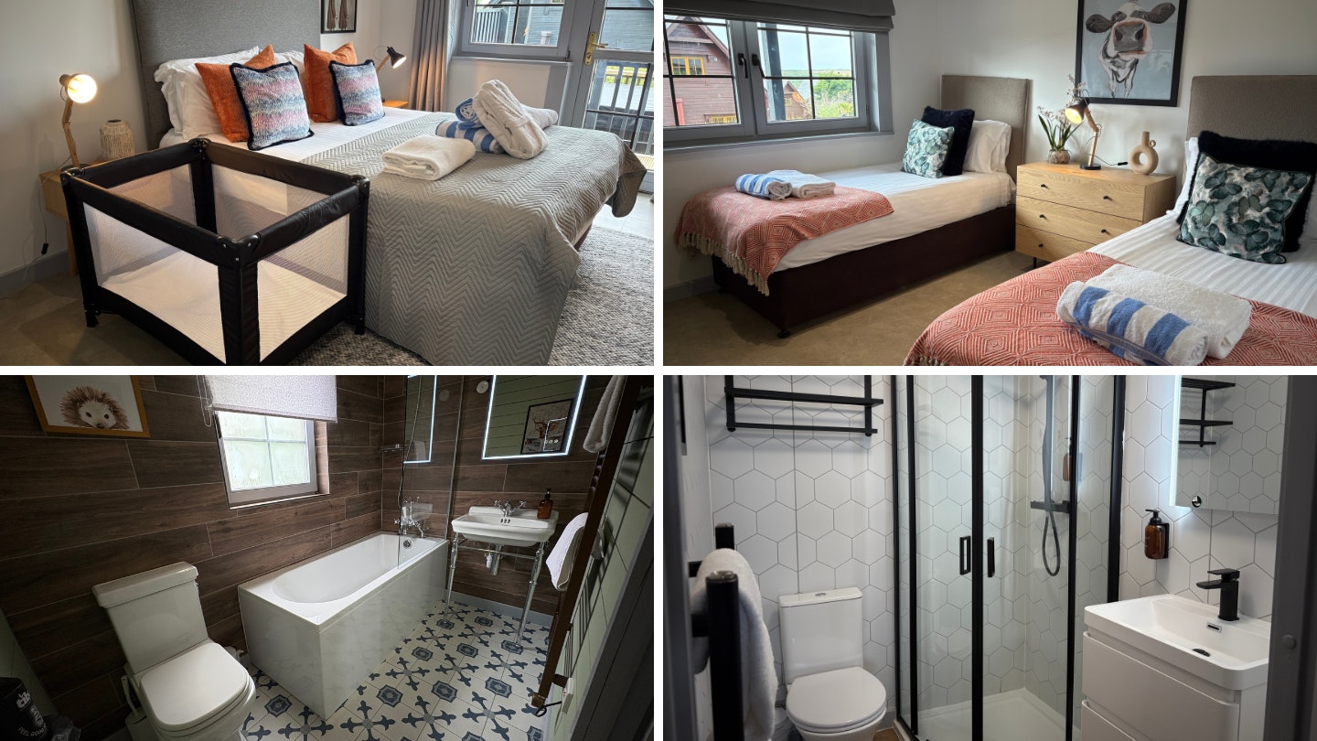 Bedrooms and bathrooms at Gwel an Mor