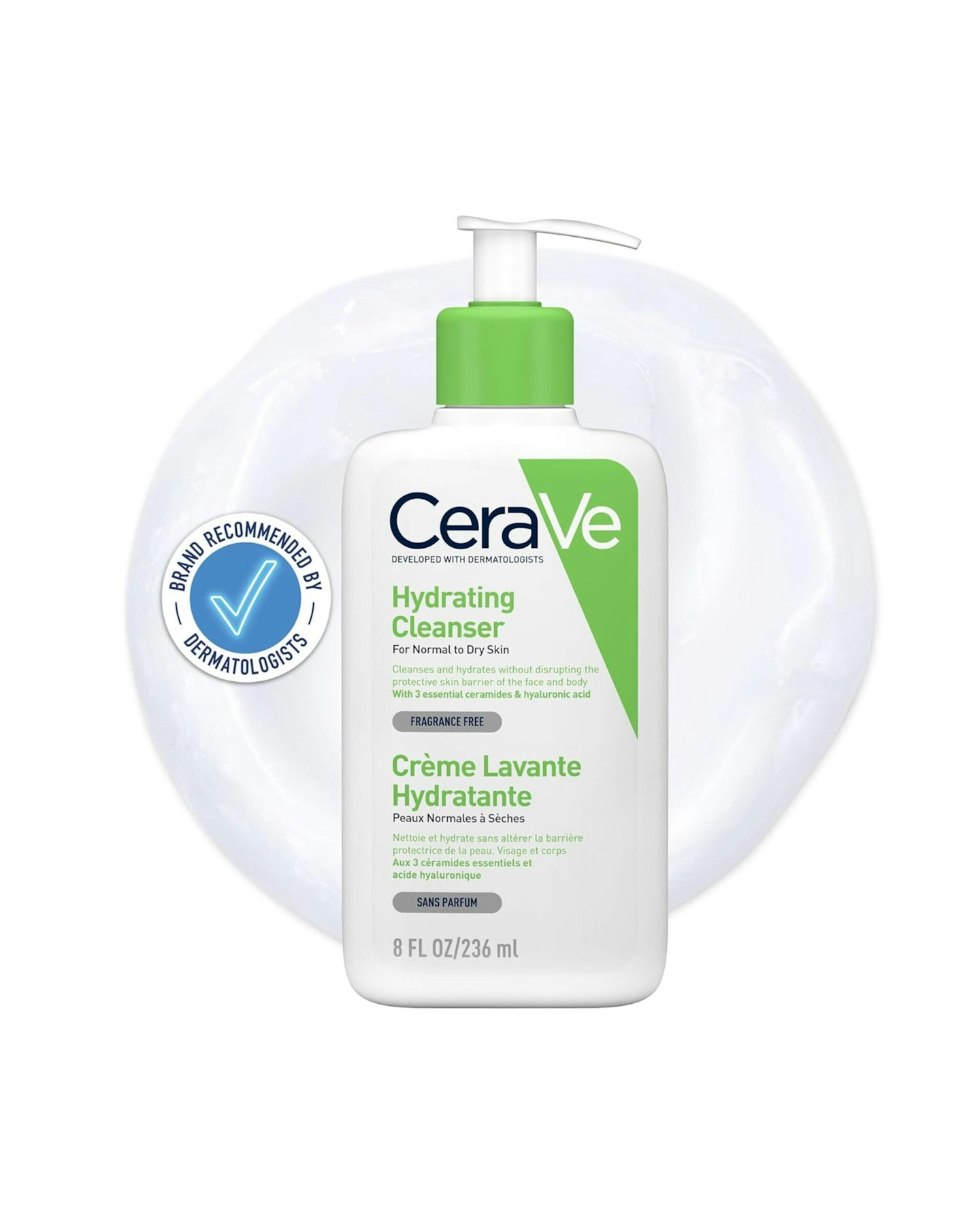 CeraVe Hydrating Cleanser for Normal to Dry Skin with Hyaluronic Acid