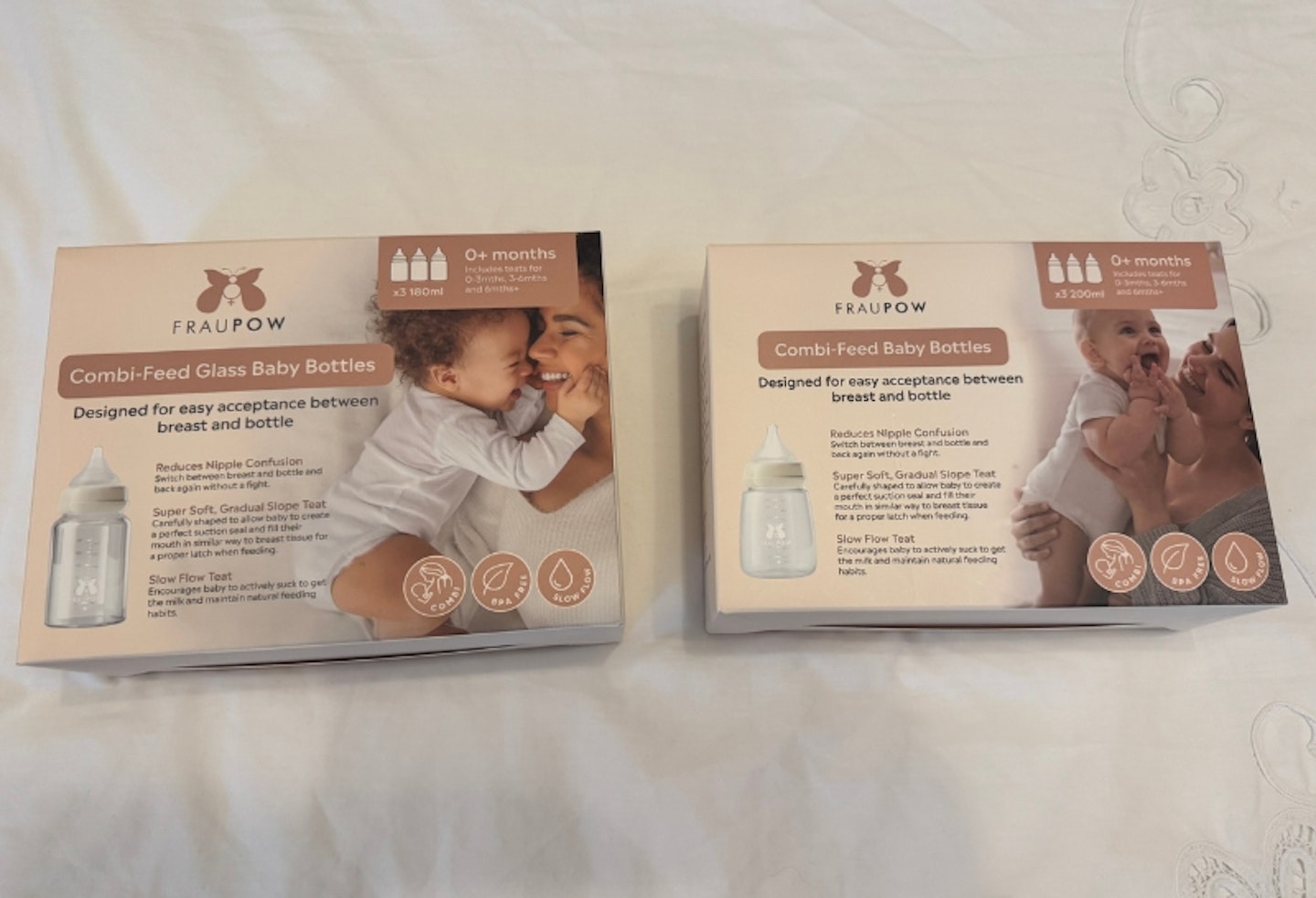Fraupow Combi Feeding Bottles packaging