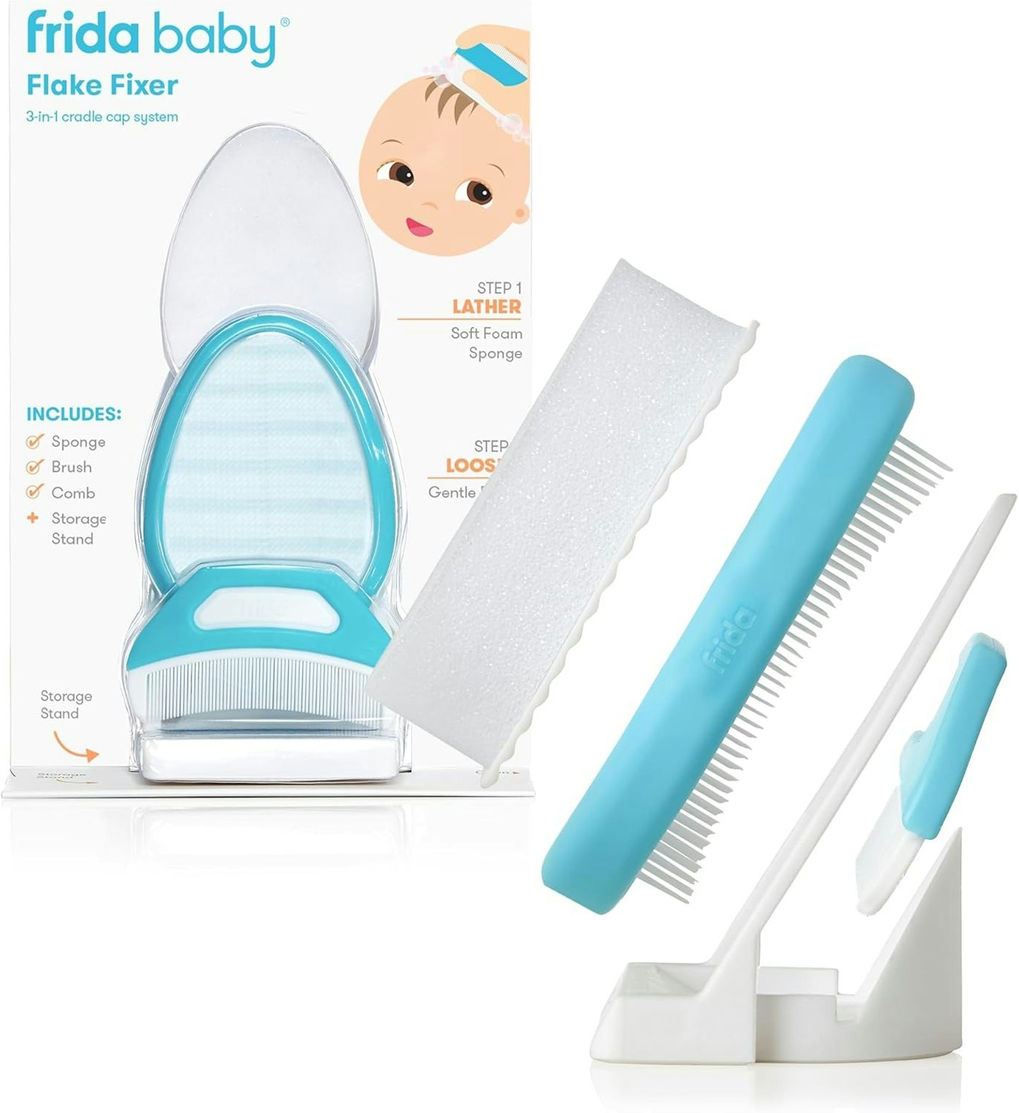 FridaBaby DermaFrida the FlakeFixer Cradle Cap Treatment System