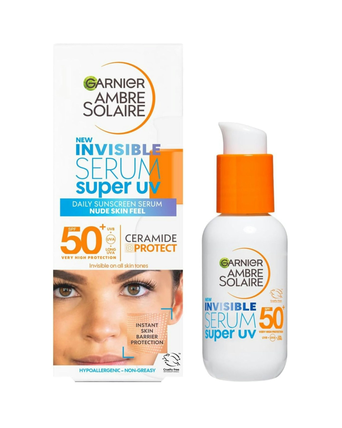 Garnier Ambre Solaire SPF 50+ Super UV Invisible Serum Moisturiser for Face