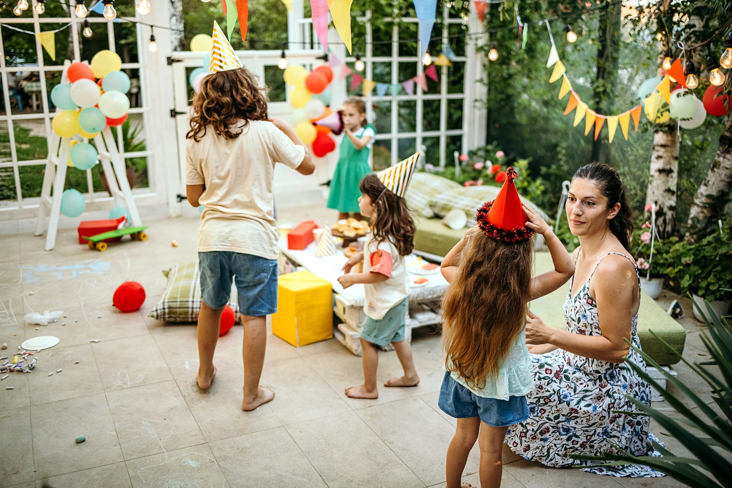 Kids celebrating