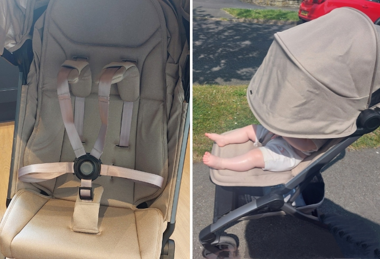 harness and sunshade on the Joolz Aer2
