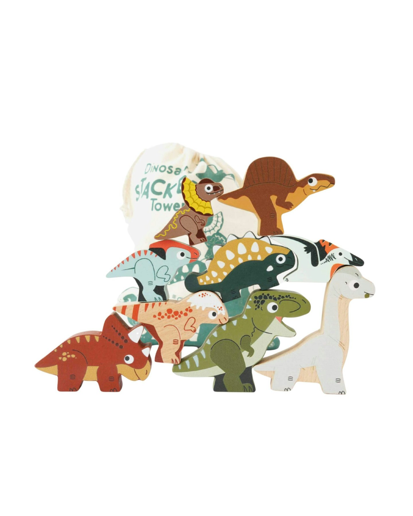 Jurassic Stacking Dinosaurs & Bag