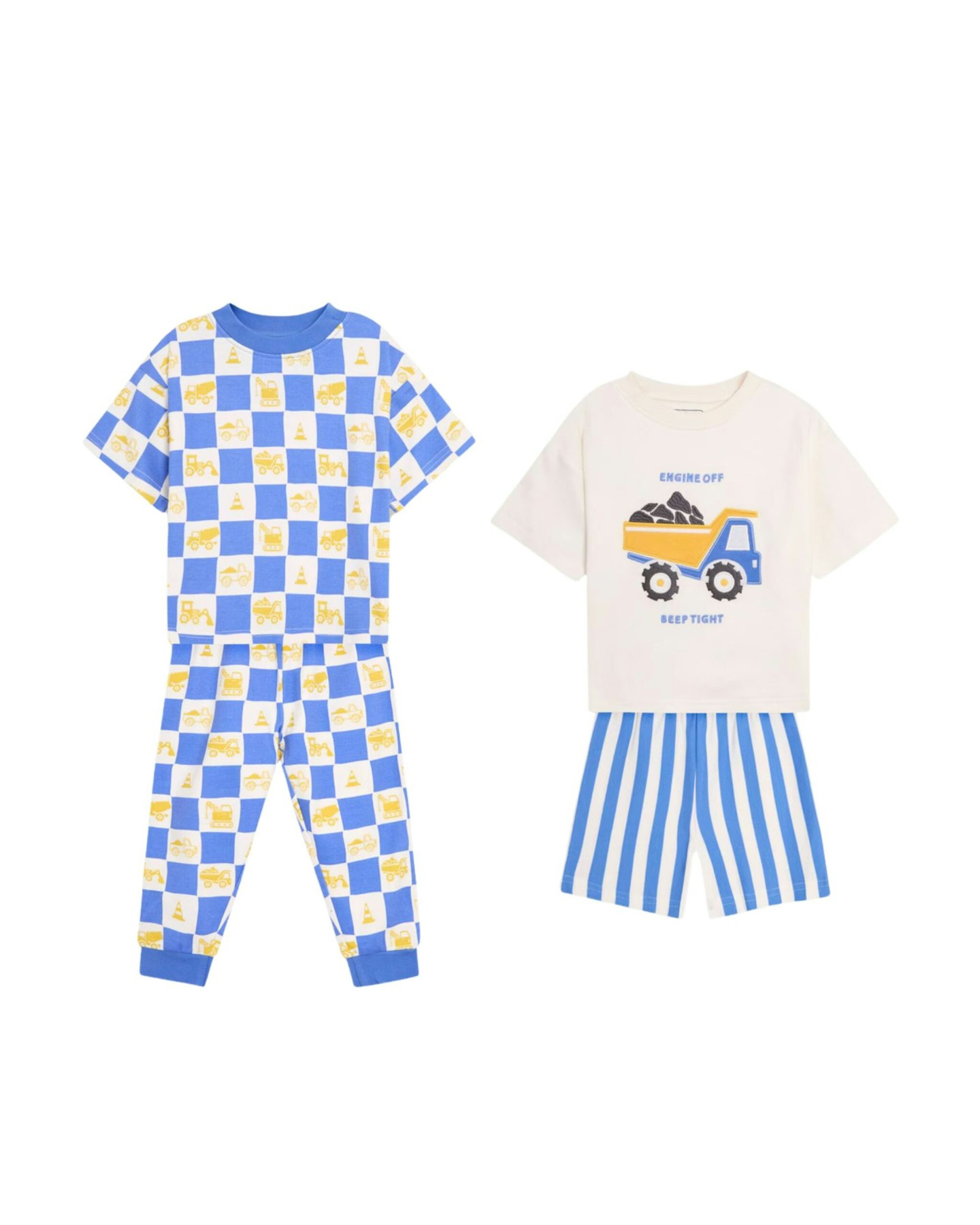 Stone Print Jersey Pyjamas 2 Pack