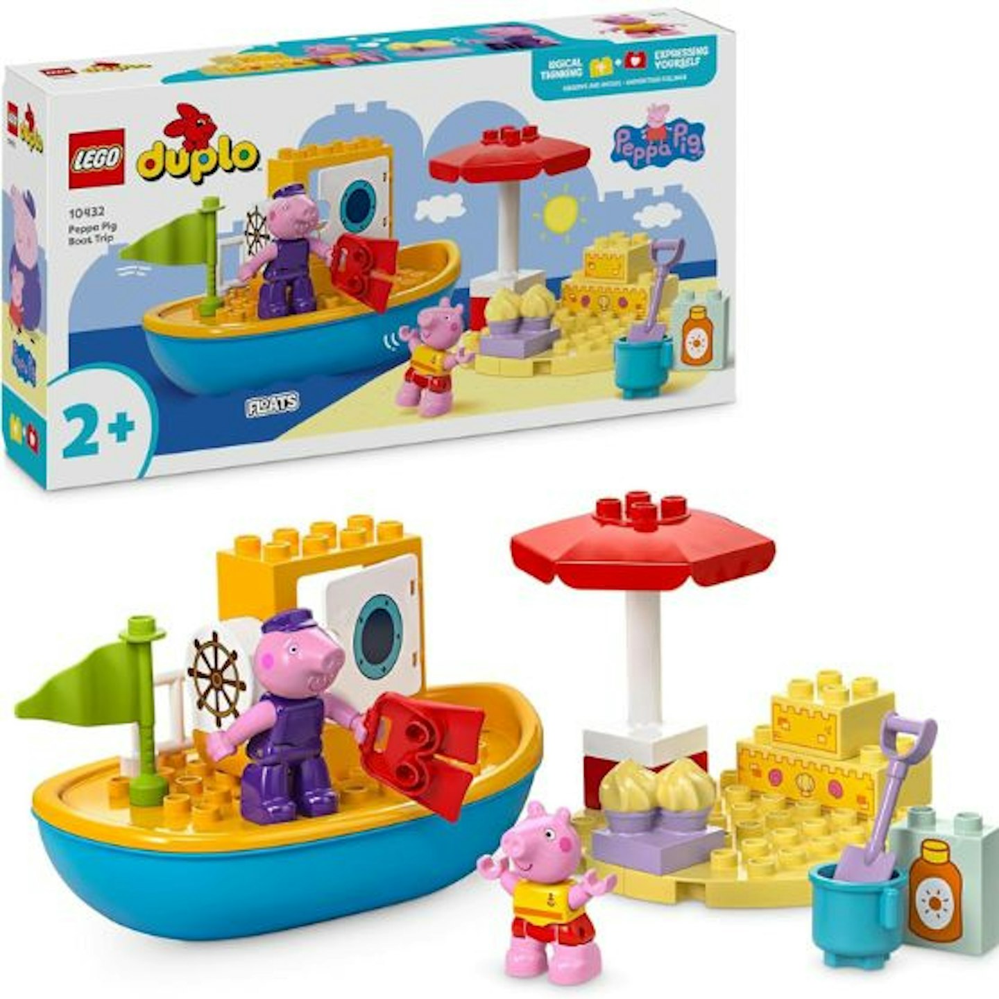 LEGO DUPLO Peppa Pig Boat Trip Toy