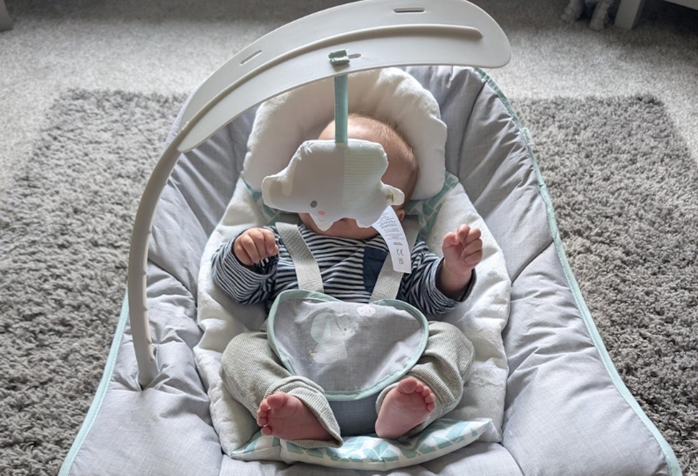 Ingenuity Keep Cozy 3-in-1 Grow with Me Bounce and Rock seat